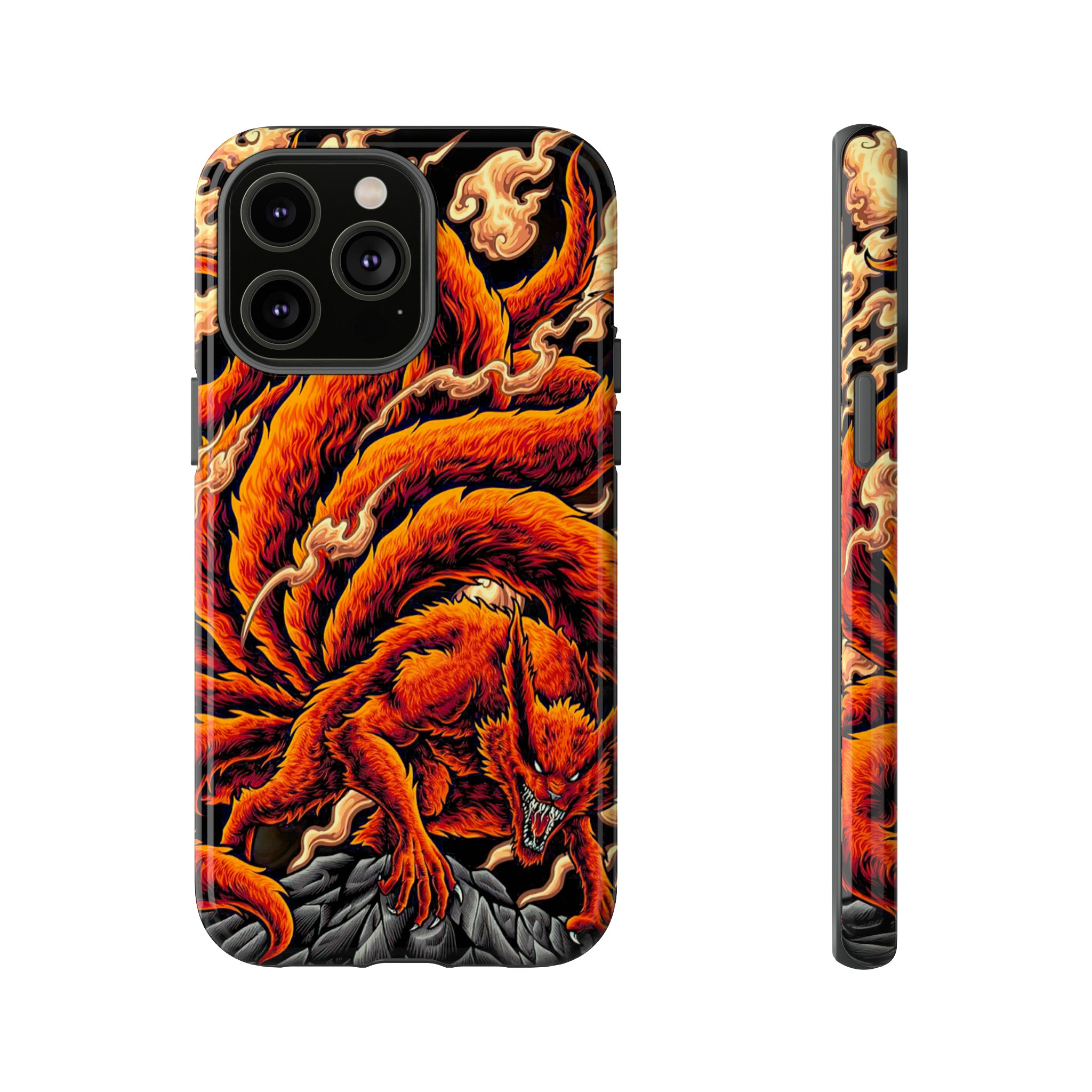 Kurama Naruto Tough Phone Cases - OtakuSuppliers Kurama Naruto Tough Phone Cases iPhone 14 Pro Max / Glossy