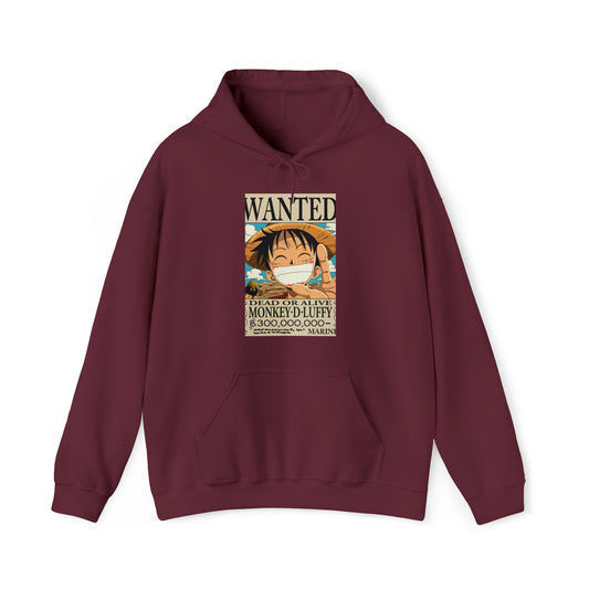 Luffy's Wanted Poster One Piece Hoodie