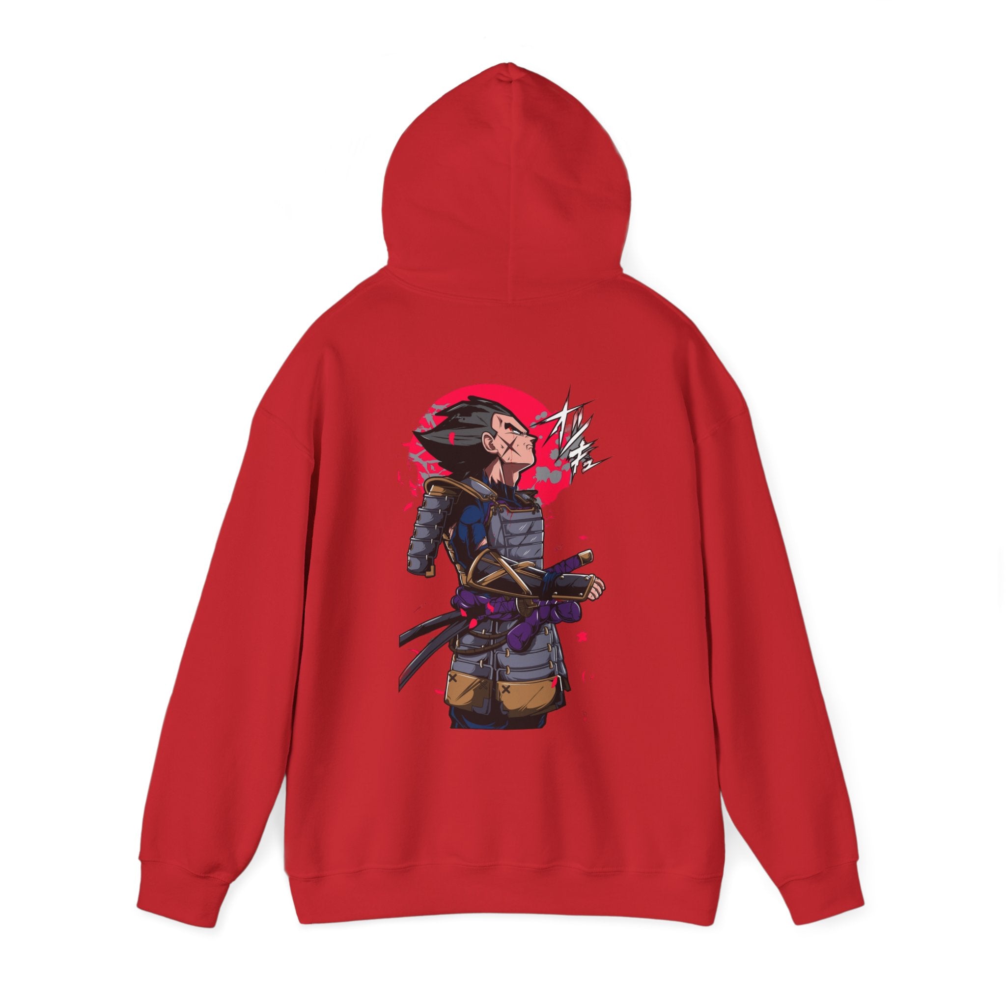 Vegeta Samurai Hoodie - OtakuSuppliers Vegeta Samurai Hoodie Red / S