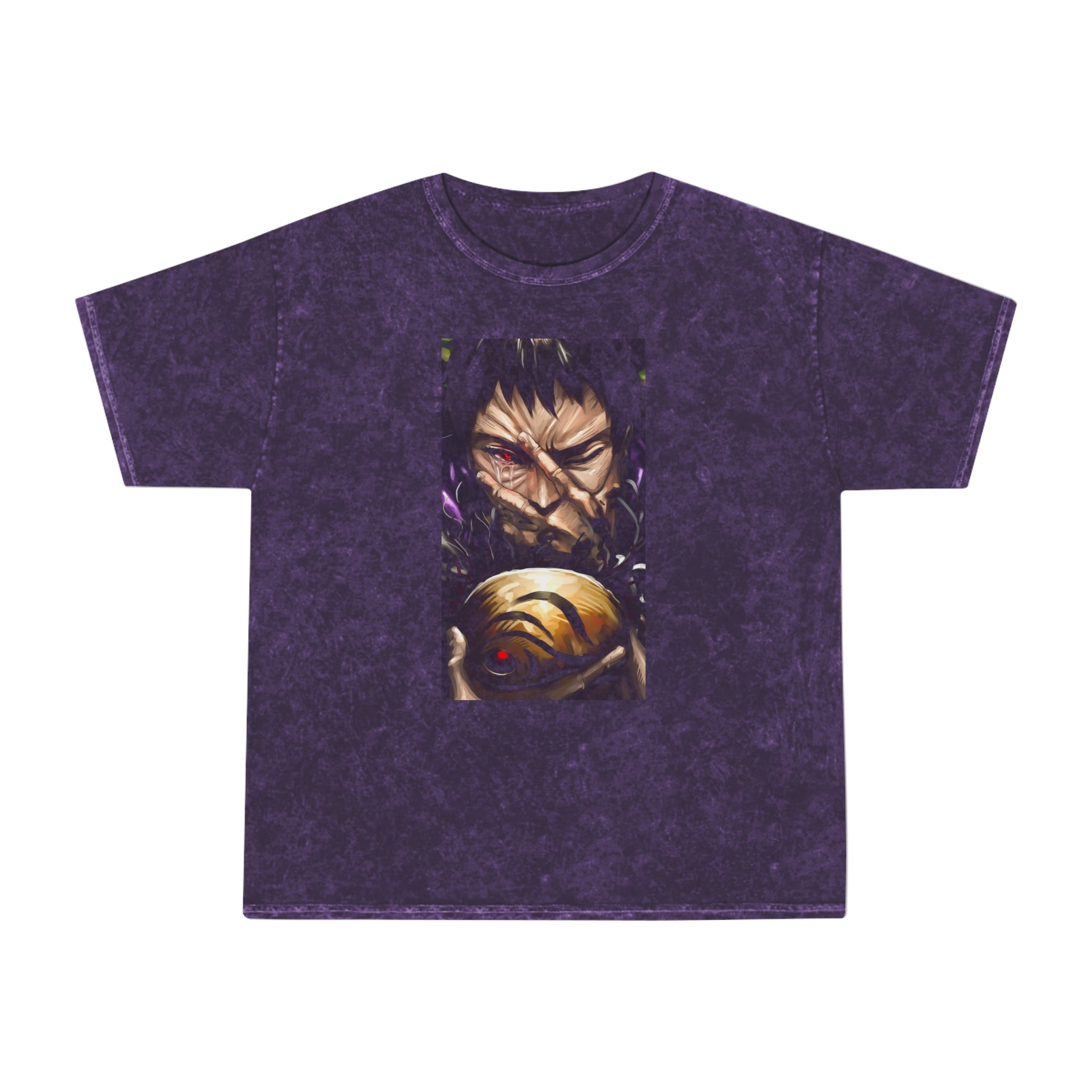 Obito's Tears Mineral Wash Naruto T-Shirt - OtakuSuppliers Obito's Tears Mineral Wash Naruto T-Shirt Mineral Purple / S