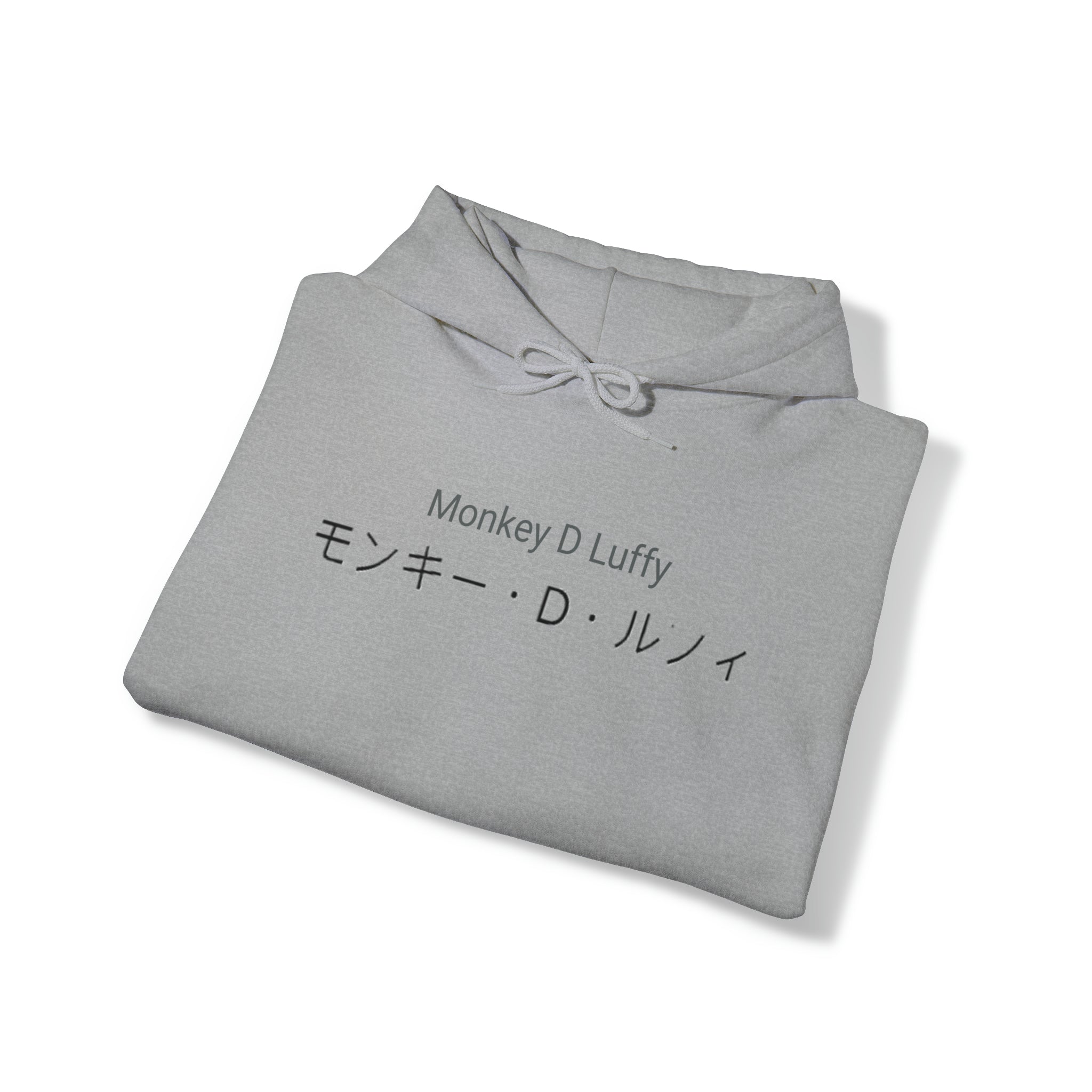 Monkey D Luffy In Kanji One Piece Hoodie - OtakuSuppliers Monkey D Luffy In Kanji One Piece Hoodie Sport Grey / S