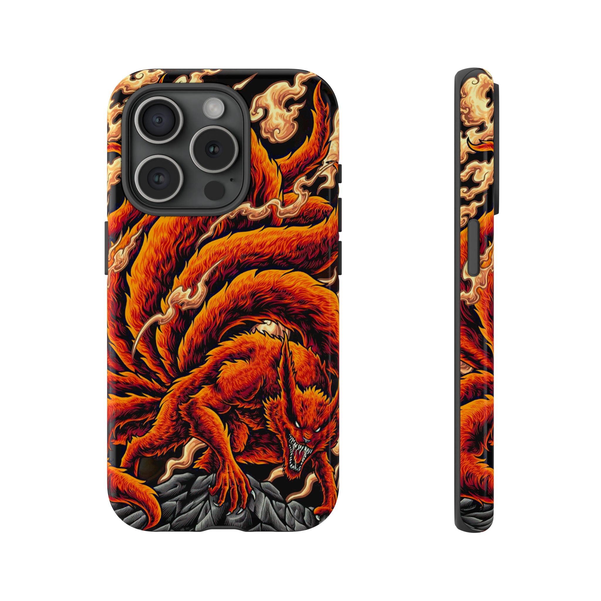 Kurama Naruto Tough Phone Cases - OtakuSuppliers Kurama Naruto Tough Phone Cases iPhone 15 Pro / Glossy