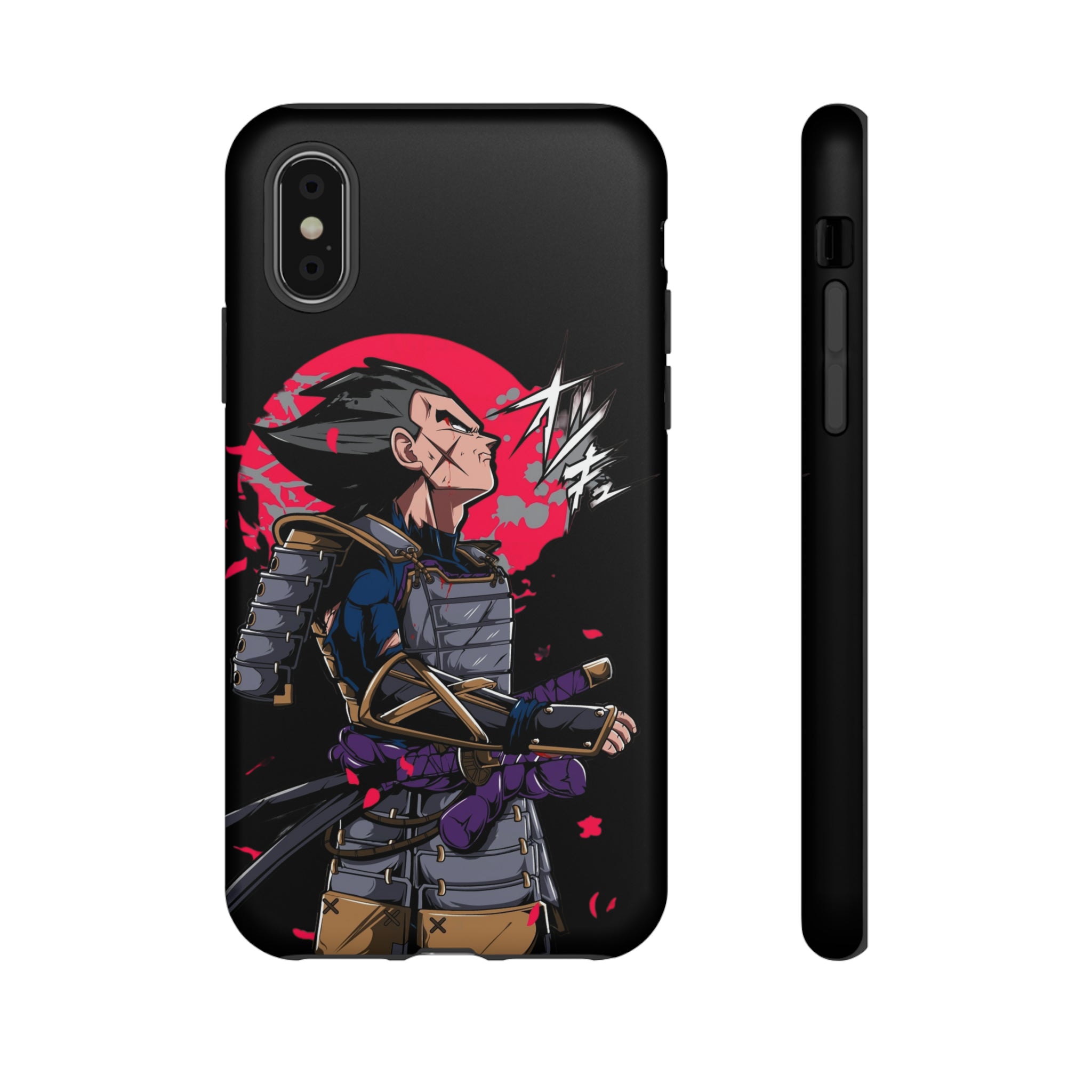 Samurai Vegeta Tough Phone Cases - OtakuSuppliers Samurai Vegeta Tough Phone Cases iPhone X / Matte