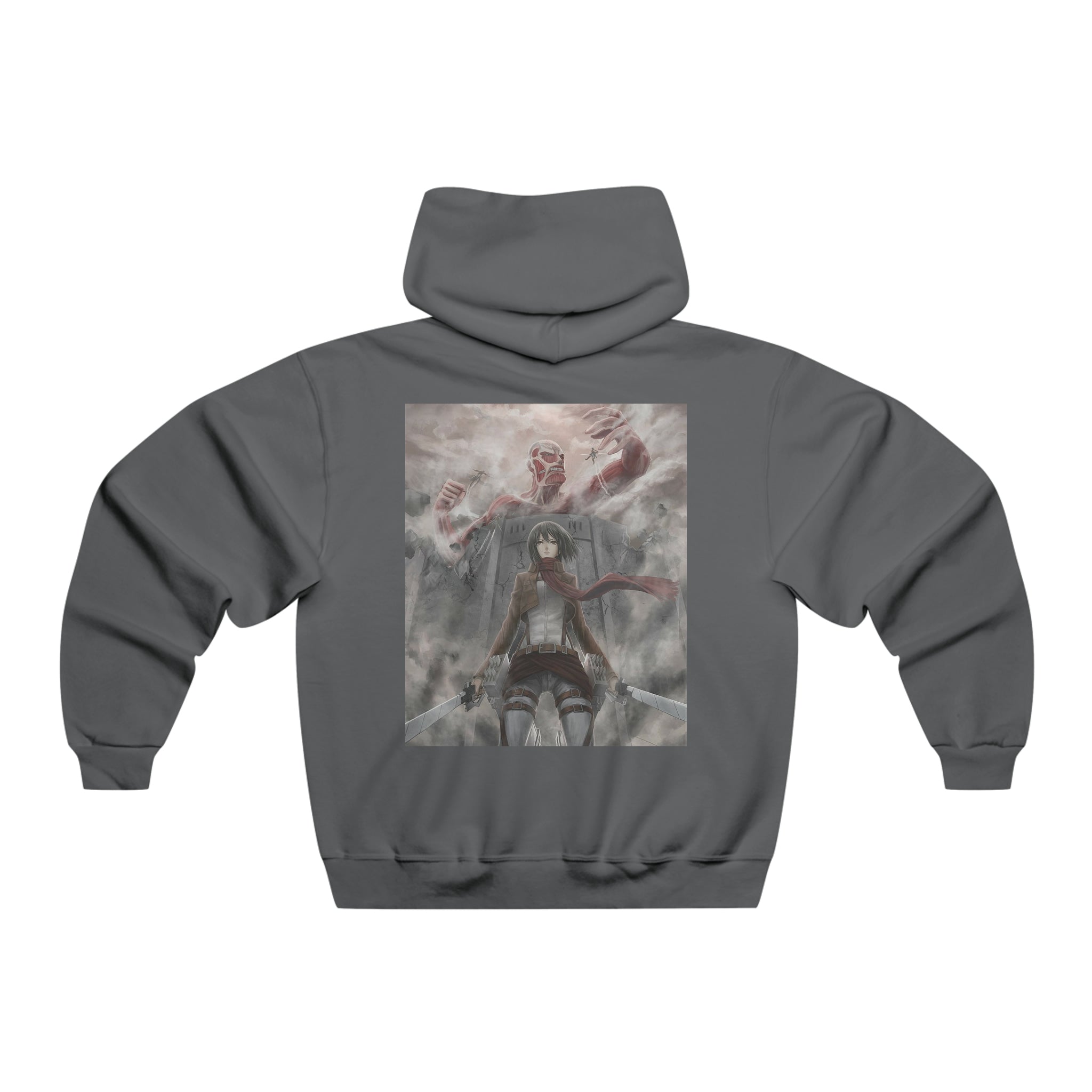 Mickasa Ackerman AOT Hoodie - OtakuSuppliers Mickasa Ackerman AOT Hoodie Charcoal Grey / M