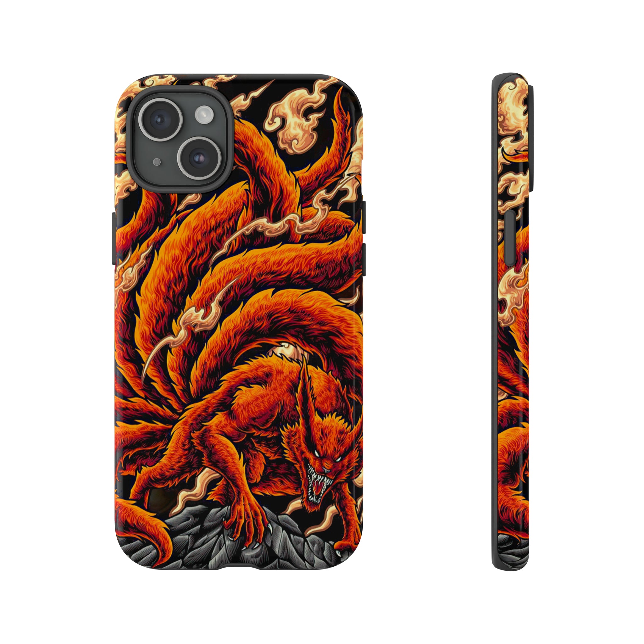 Kurama Naruto Tough Phone Cases - OtakuSuppliers Kurama Naruto Tough Phone Cases iPhone 15 Plus / Glossy