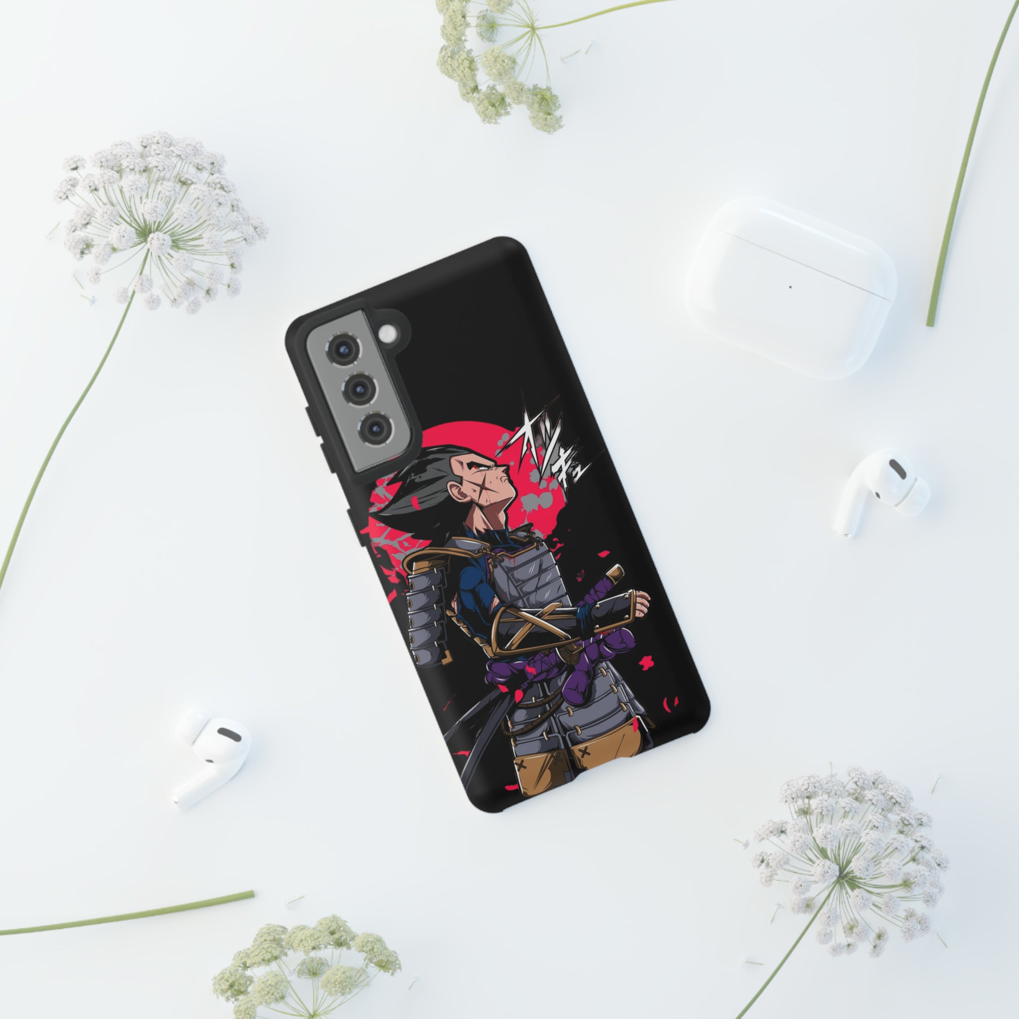 Samurai Vegeta Tough Phone Cases - OtakuSuppliers Samurai Vegeta Tough Phone Cases