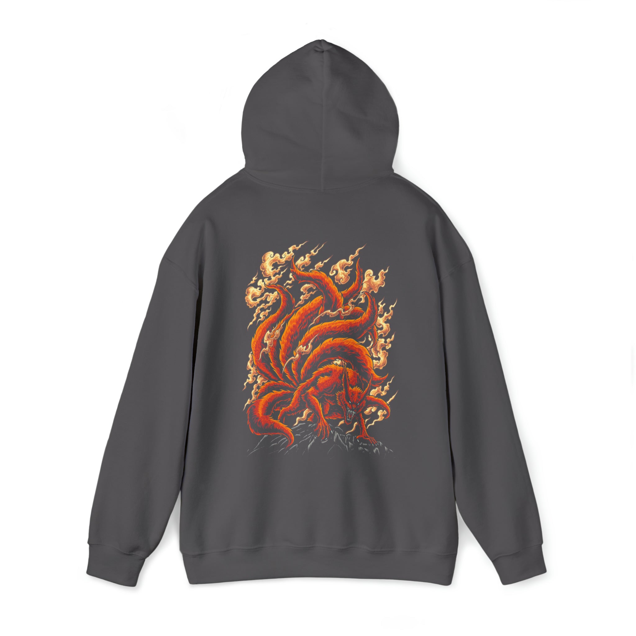 Kurama Naruto Hoodie - OtakuSuppliers Kurama Naruto Hoodie Charcoal / M