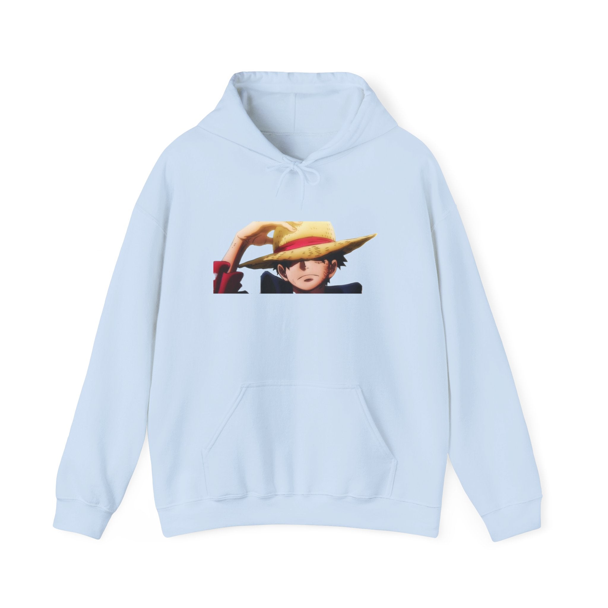 Luffy One Piece Hoodie - OtakuSuppliers Luffy One Piece Hoodie Light Blue / S