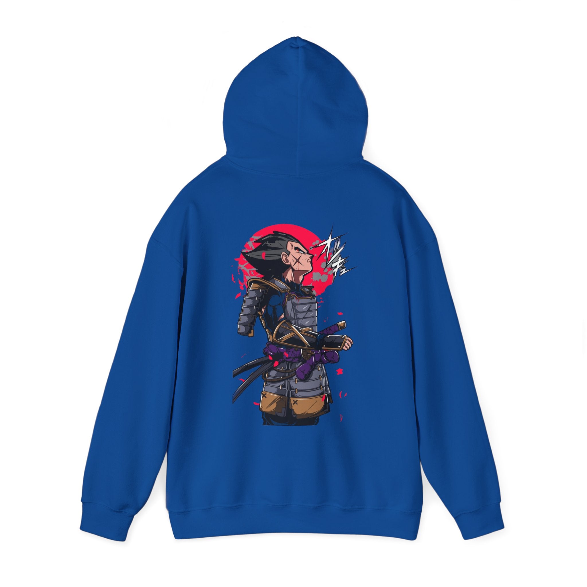 Vegeta Samurai Hoodie - OtakuSuppliers Vegeta Samurai Hoodie Royal / S