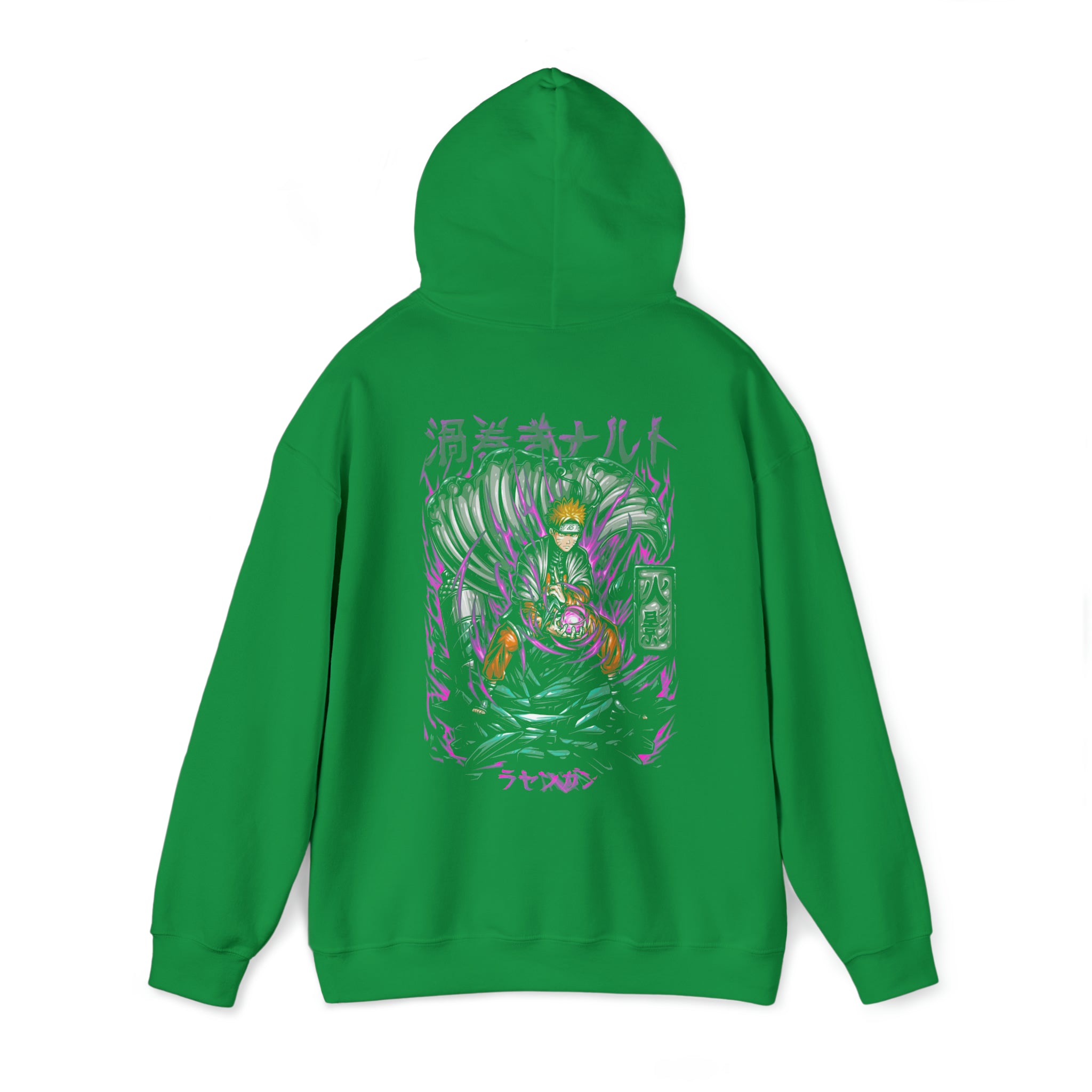 Naruto Rasengan Hoodie - OtakuSuppliers Naruto Rasengan Hoodie Irish Green / S