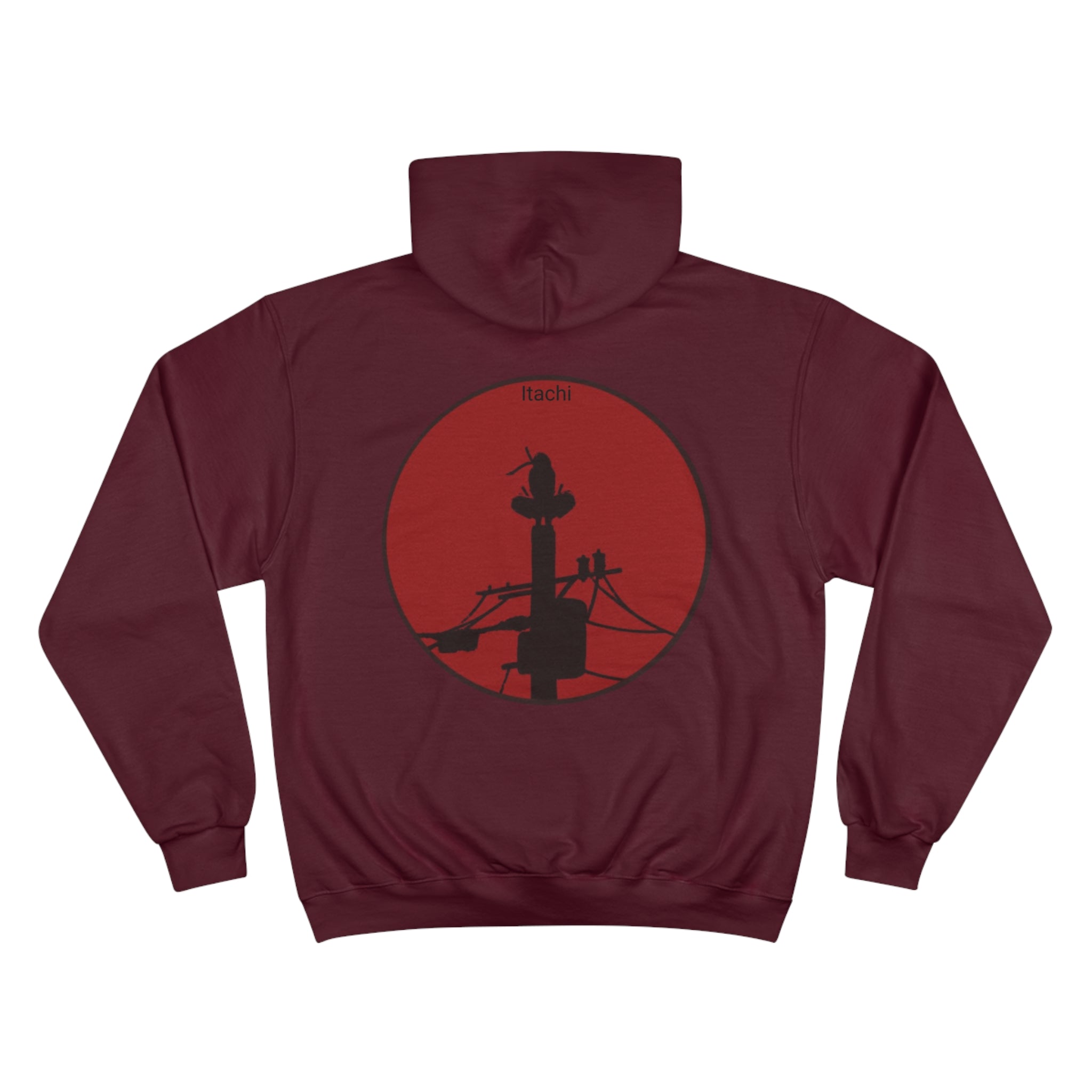 Champion Itachi Hoodie - OtakuSuppliers Champion Itachi Hoodie Maroon / S