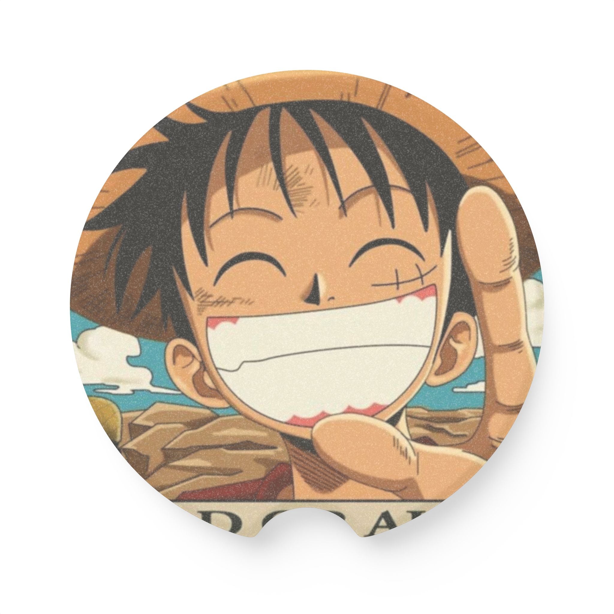 Luffy - One Piece Soapstone Car Coaster - OtakuSuppliers Luffy - One Piece Soapstone Car Coaster