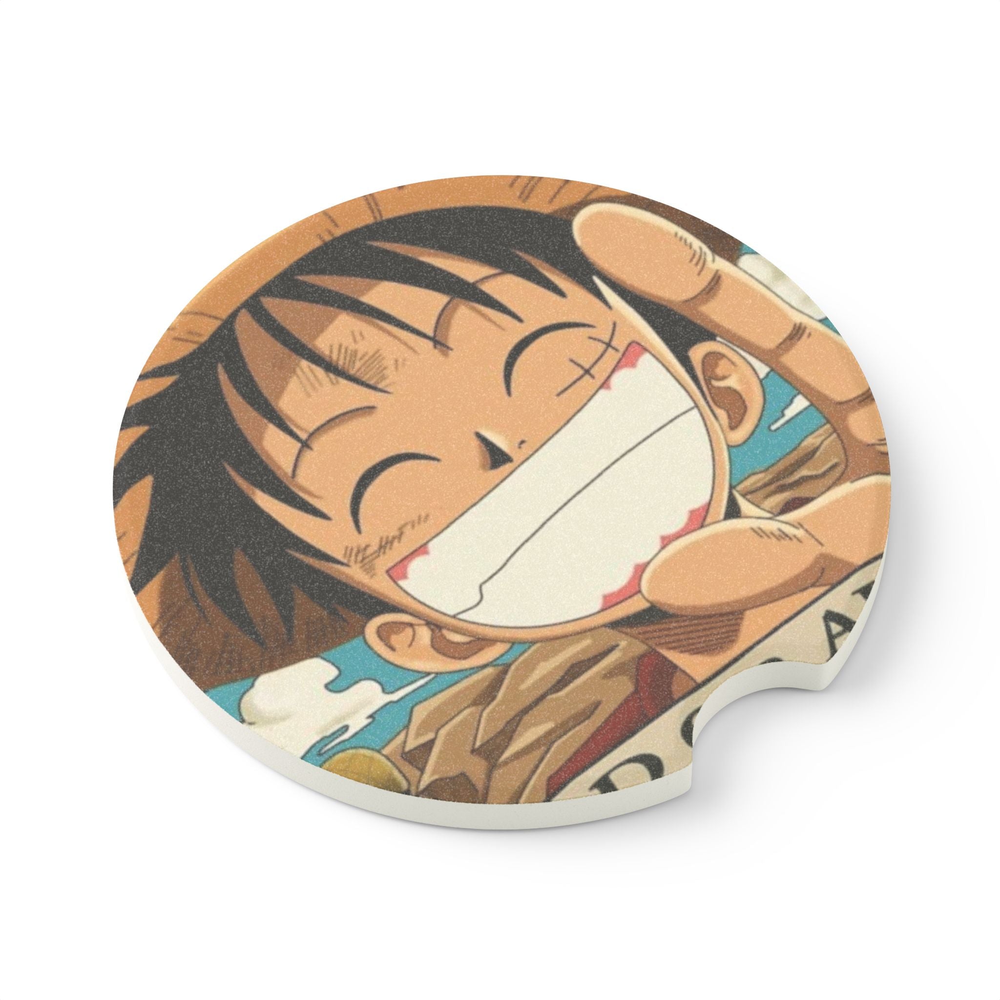 Luffy - One Piece Soapstone Car Coaster - OtakuSuppliers Luffy - One Piece Soapstone Car Coaster