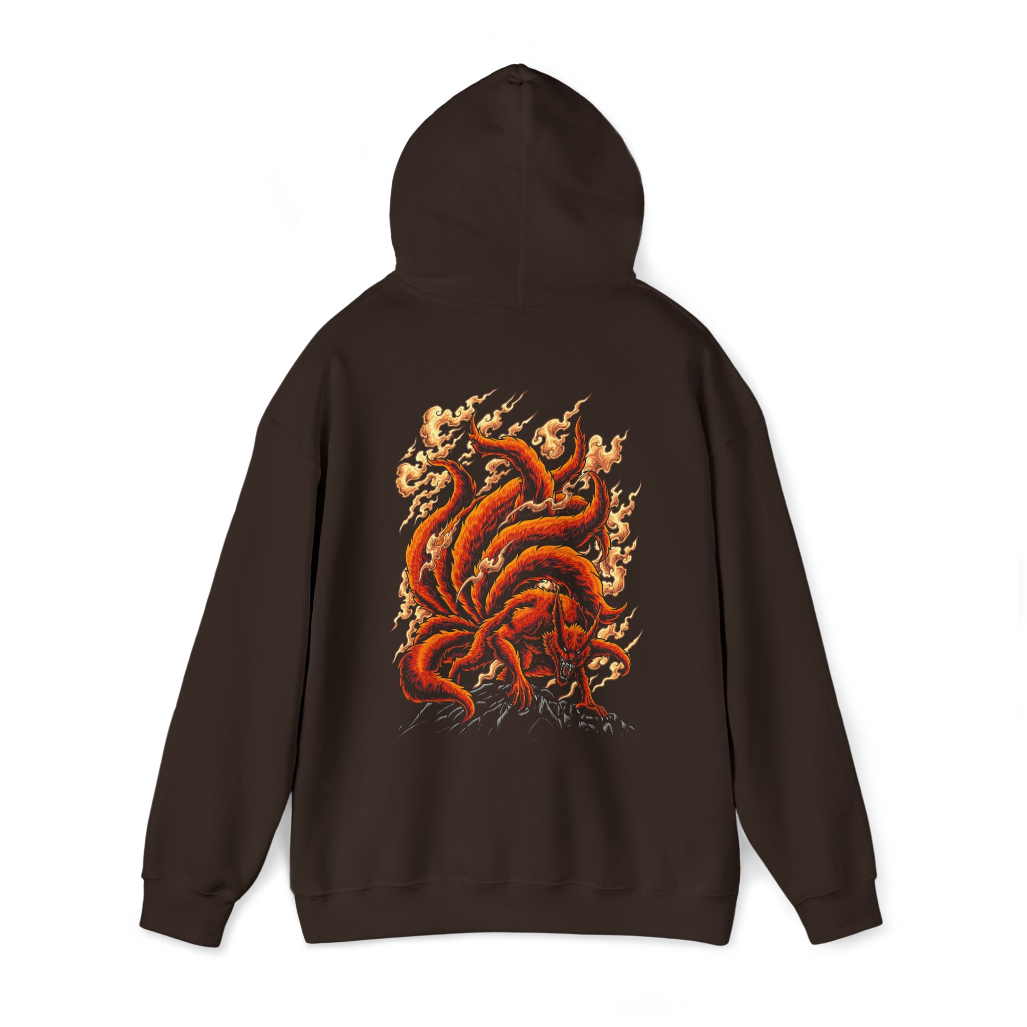 Kurama Naruto Hoodie - OtakuSuppliers Kurama Naruto Hoodie Dark Chocolate / S