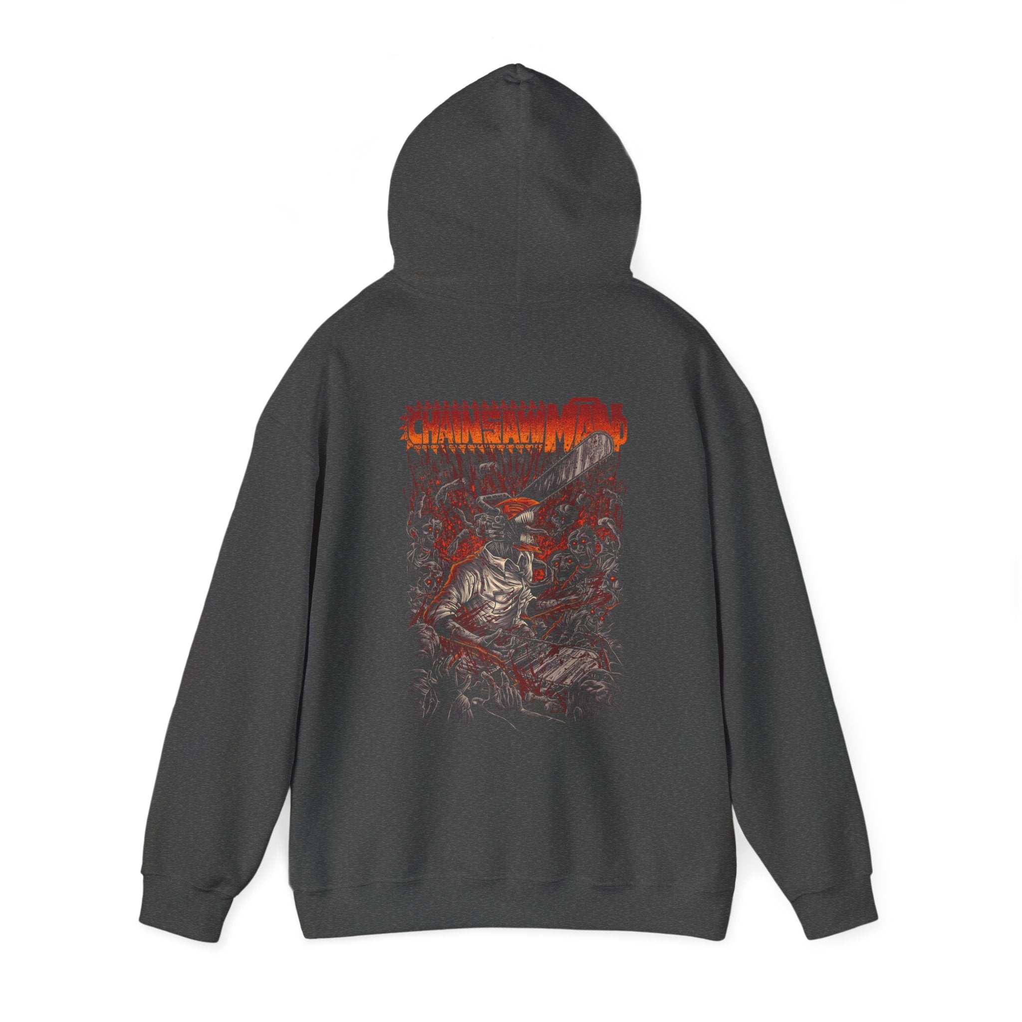 Chainsaw Man Hoodie - OtakuSuppliers Chainsaw Man Hoodie Dark Heather / S