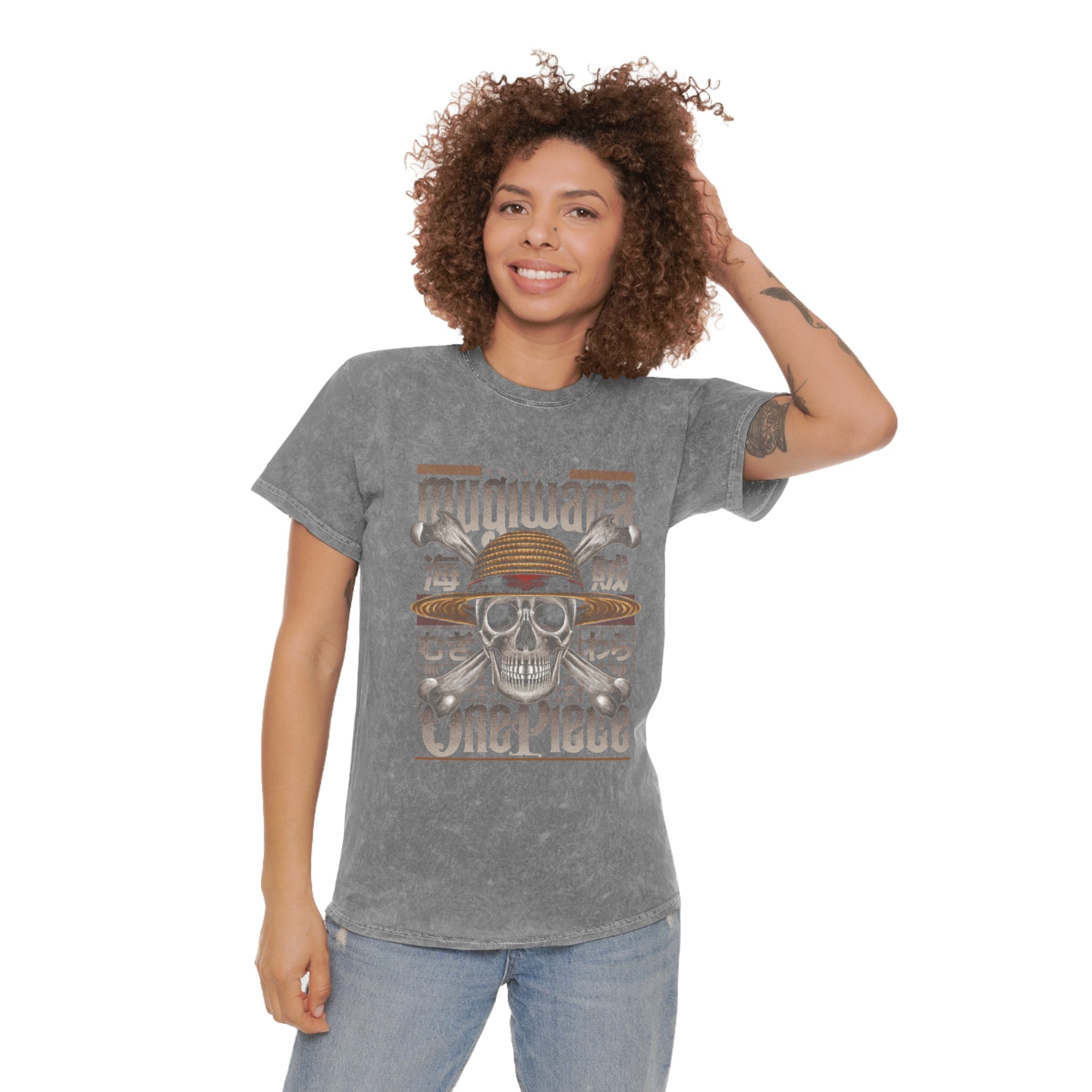 Mugiwara Pirate Series Mineral Wash Tee - OtakuSuppliers Mugiwara Pirate Series Mineral Wash Tee