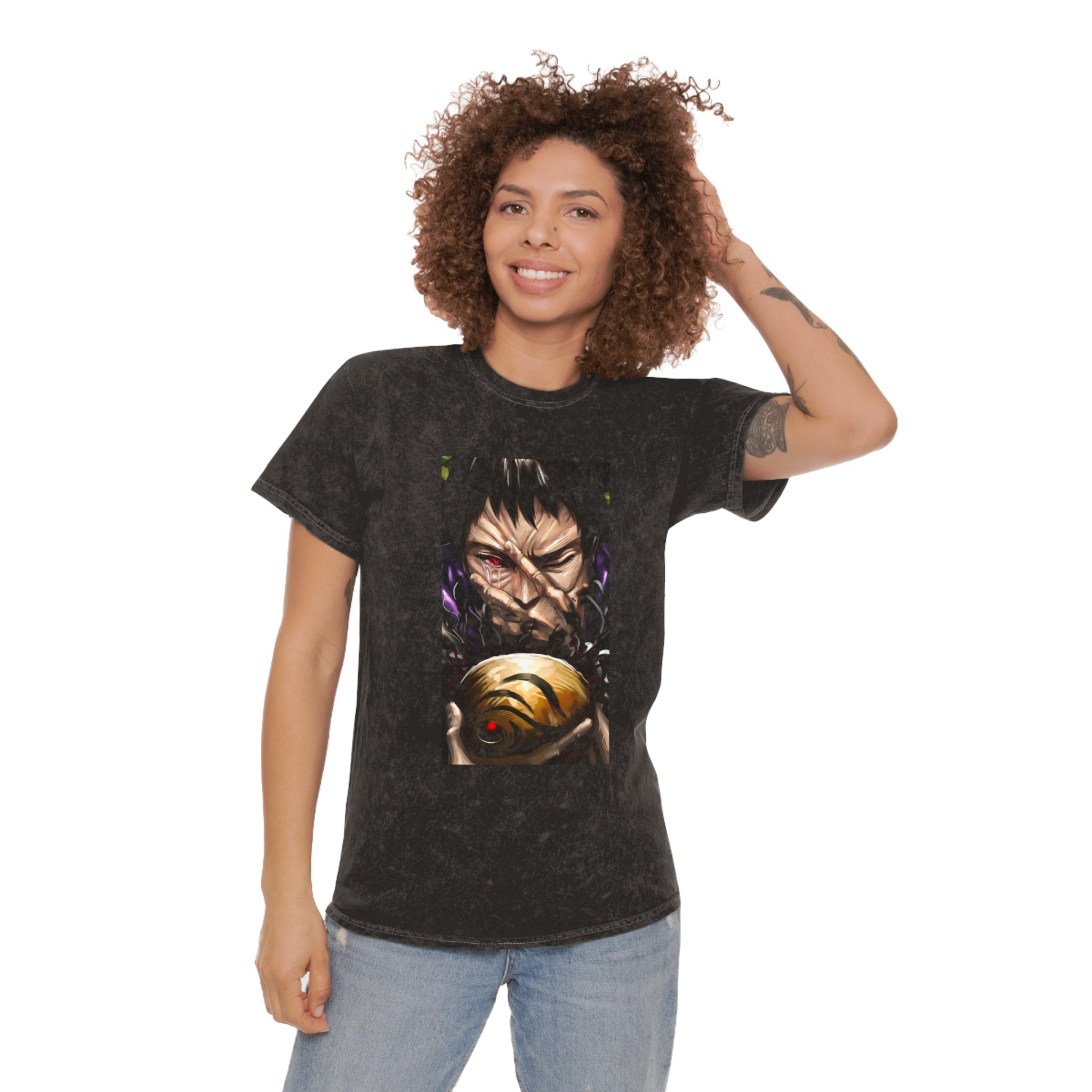 Obito's Tears Mineral Wash Naruto T-Shirt - OtakuSuppliers Obito's Tears Mineral Wash Naruto T-Shirt