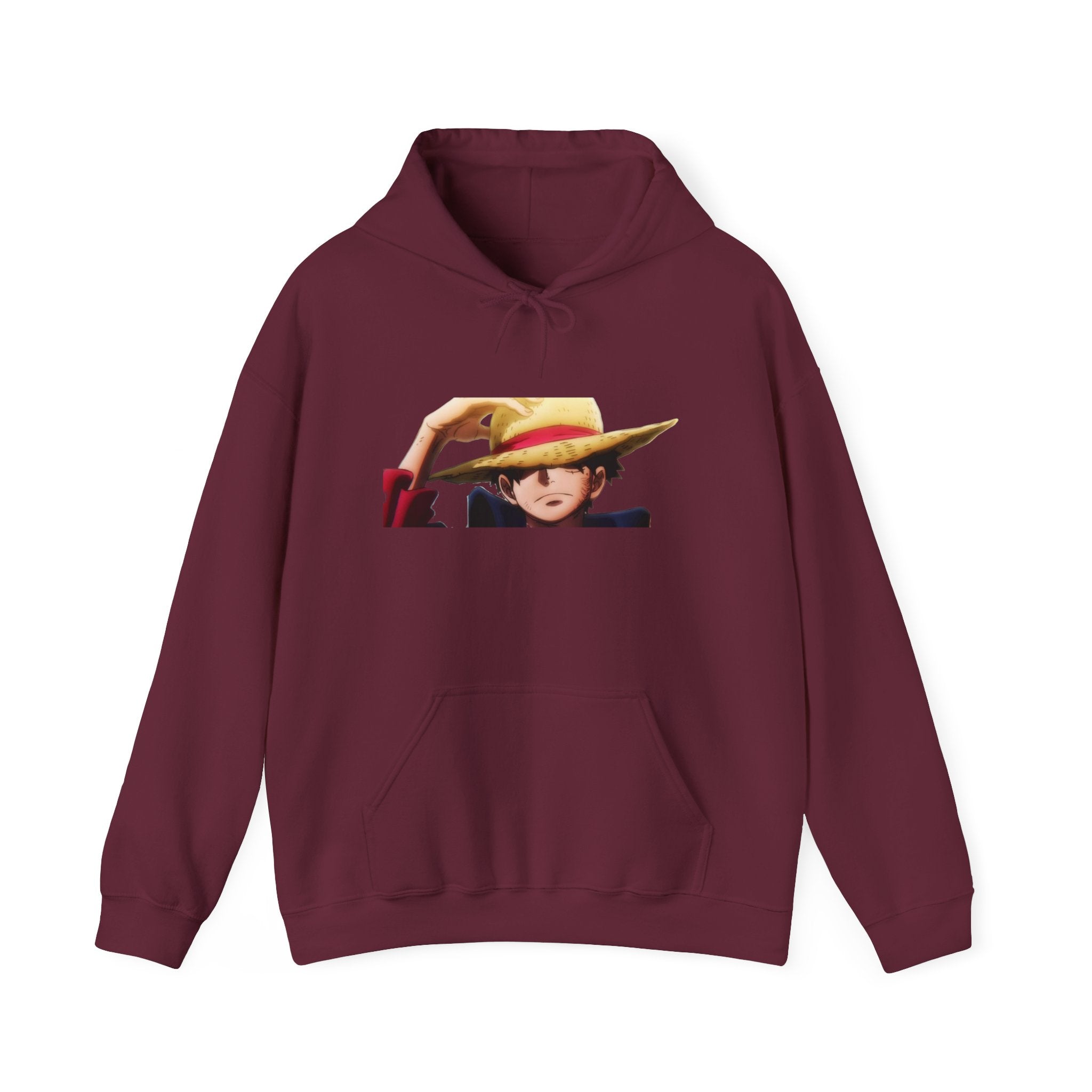 Luffy One Piece Hoodie - OtakuSuppliers Luffy One Piece Hoodie Maroon / S