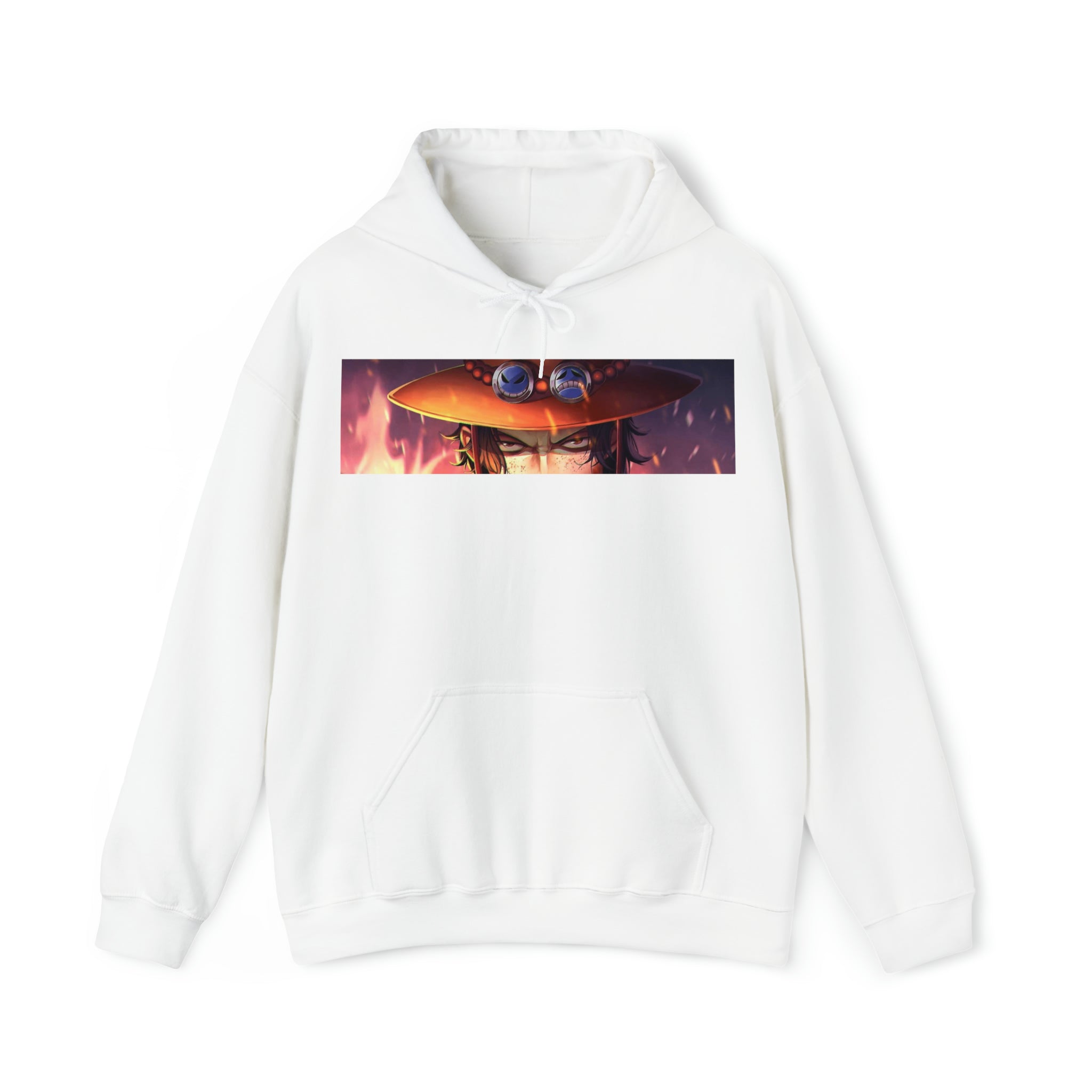 Fire Fist Ace Hoodie - OtakuSuppliers Fire Fist Ace Hoodie White / S