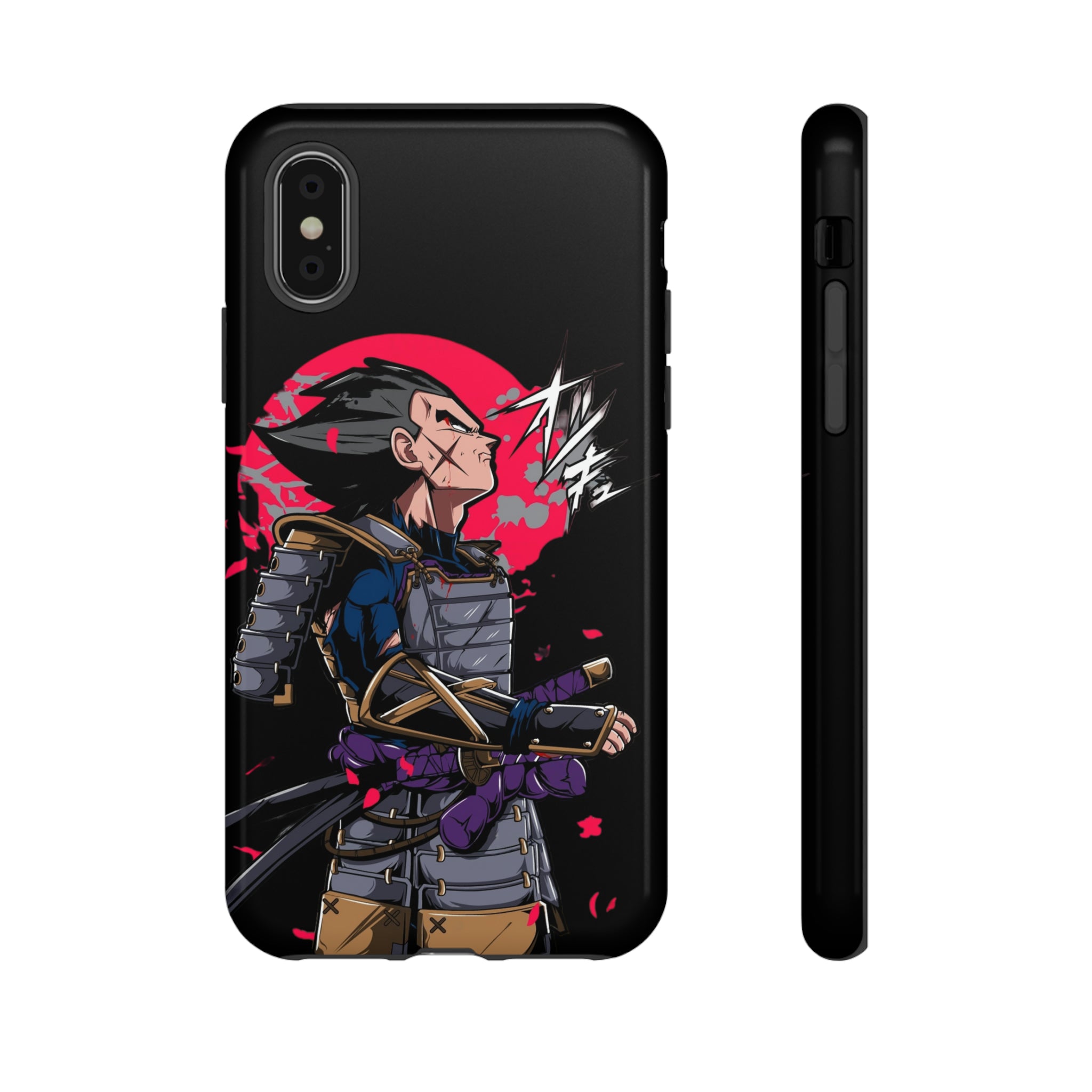 Samurai Vegeta Tough Phone Cases - OtakuSuppliers Samurai Vegeta Tough Phone Cases iPhone X / Glossy