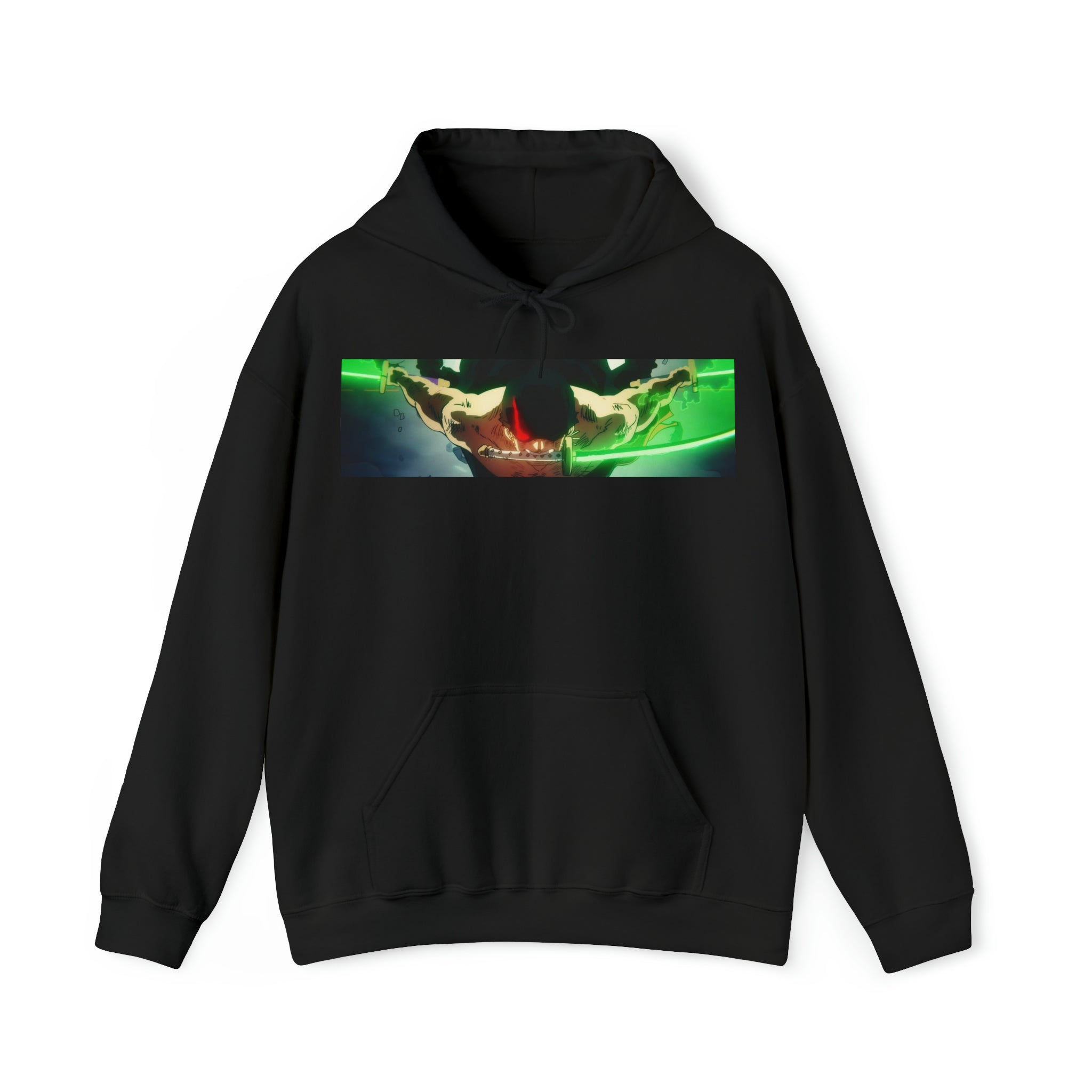 Zoro One Piece Hoodie - OtakuSuppliers Zoro One Piece Hoodie Black / S