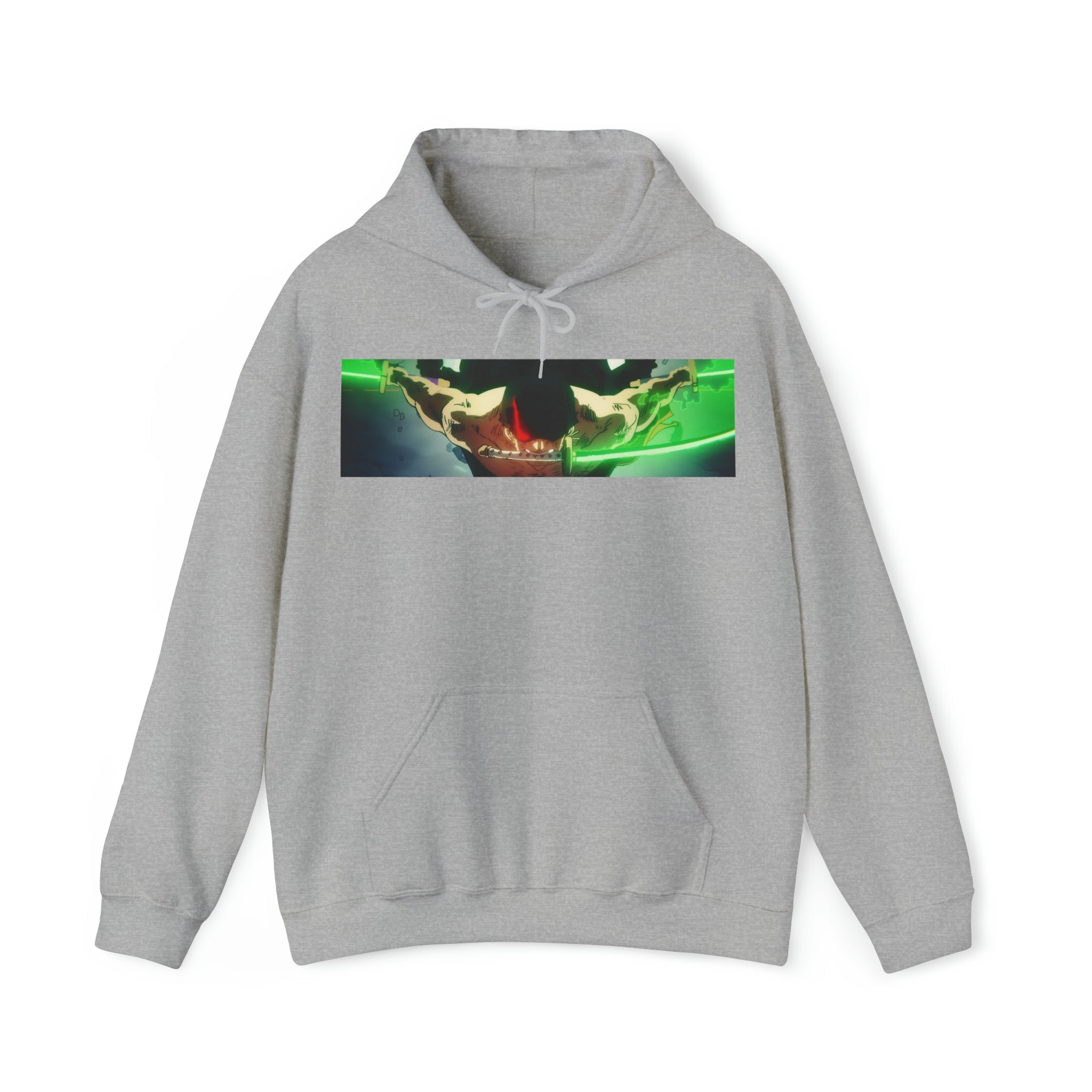 Zoro One Piece Hoodie - OtakuSuppliers Zoro One Piece Hoodie Sport Grey / S