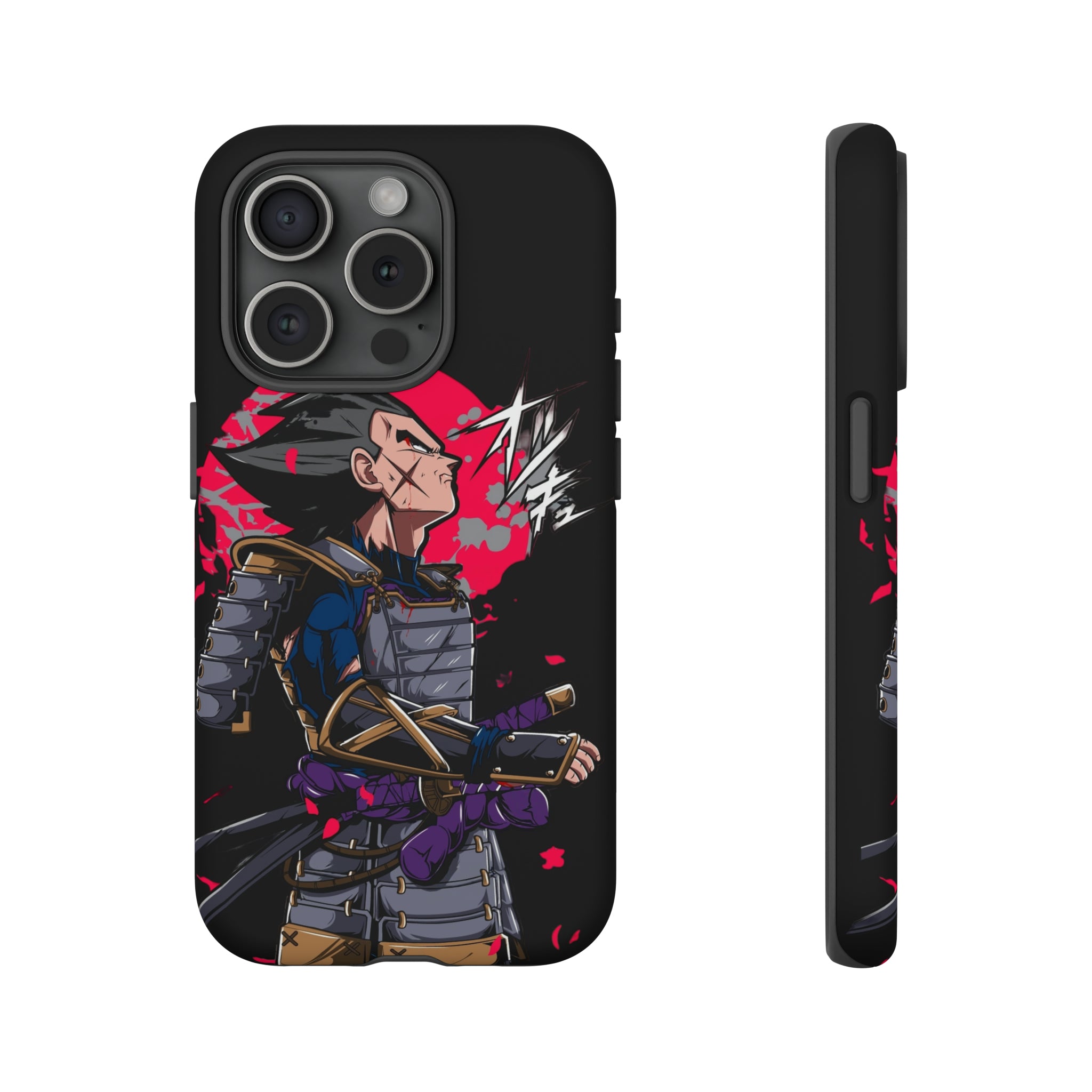 Samurai Vegeta Tough Phone Cases - OtakuSuppliers Samurai Vegeta Tough Phone Cases iPhone 15 Pro / Matte