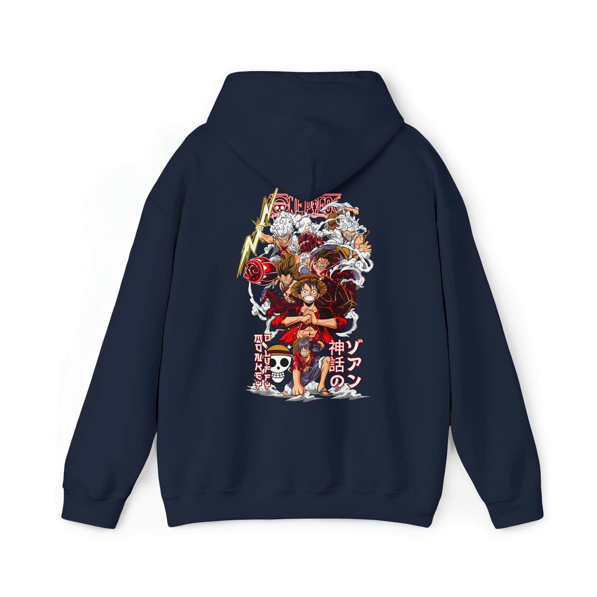 Gear Series Luffy One Piece Hoodie - OtakuSuppliers Gear Series Luffy One Piece Hoodie Navy / S