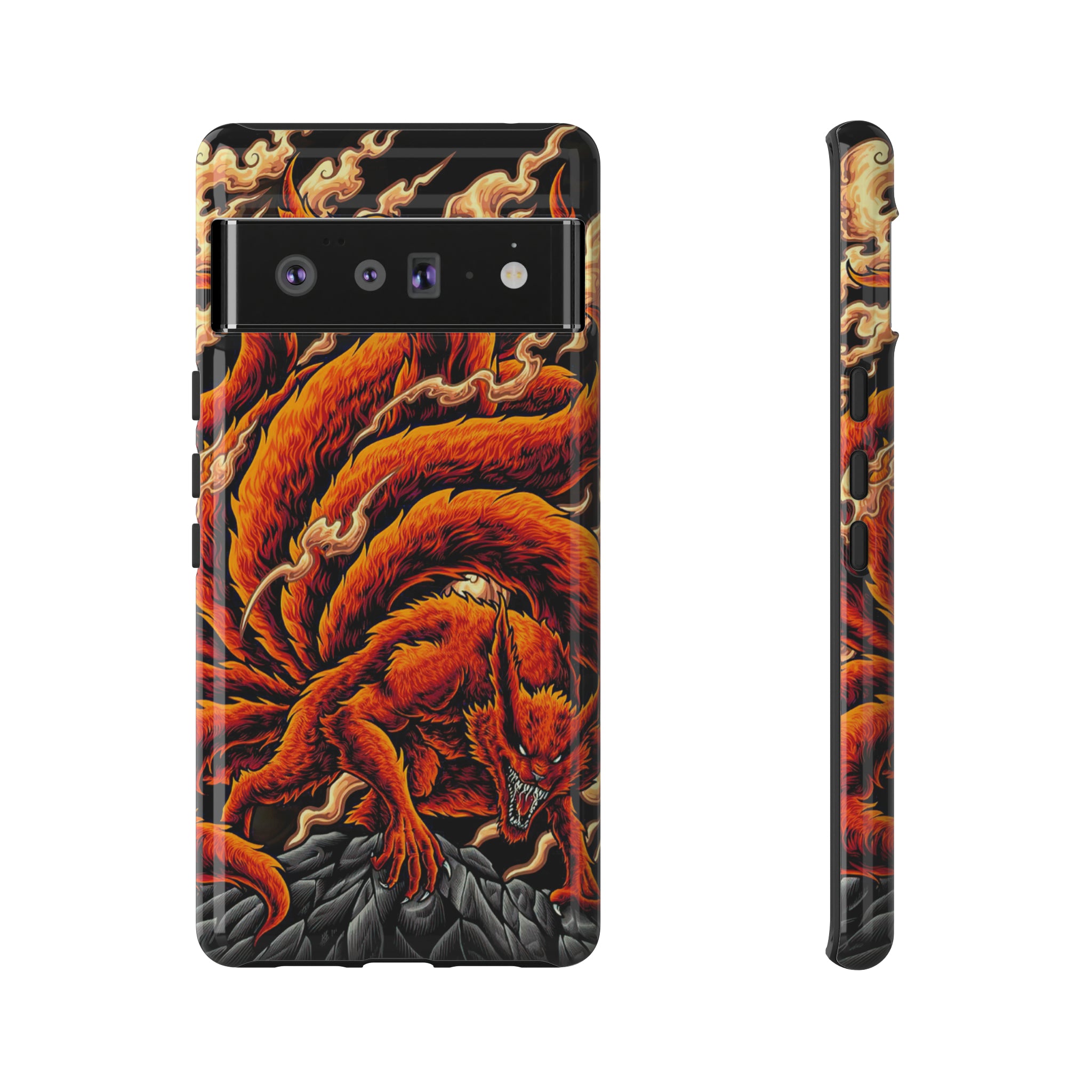 Kurama Naruto Tough Phone Cases - OtakuSuppliers Kurama Naruto Tough Phone Cases Google Pixel 6 Pro / Glossy