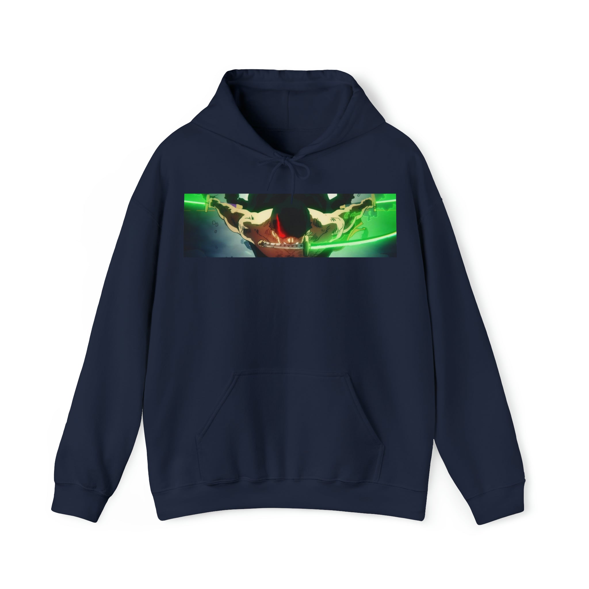 Zoro One Piece Hoodie - OtakuSuppliers Zoro One Piece Hoodie Navy / S