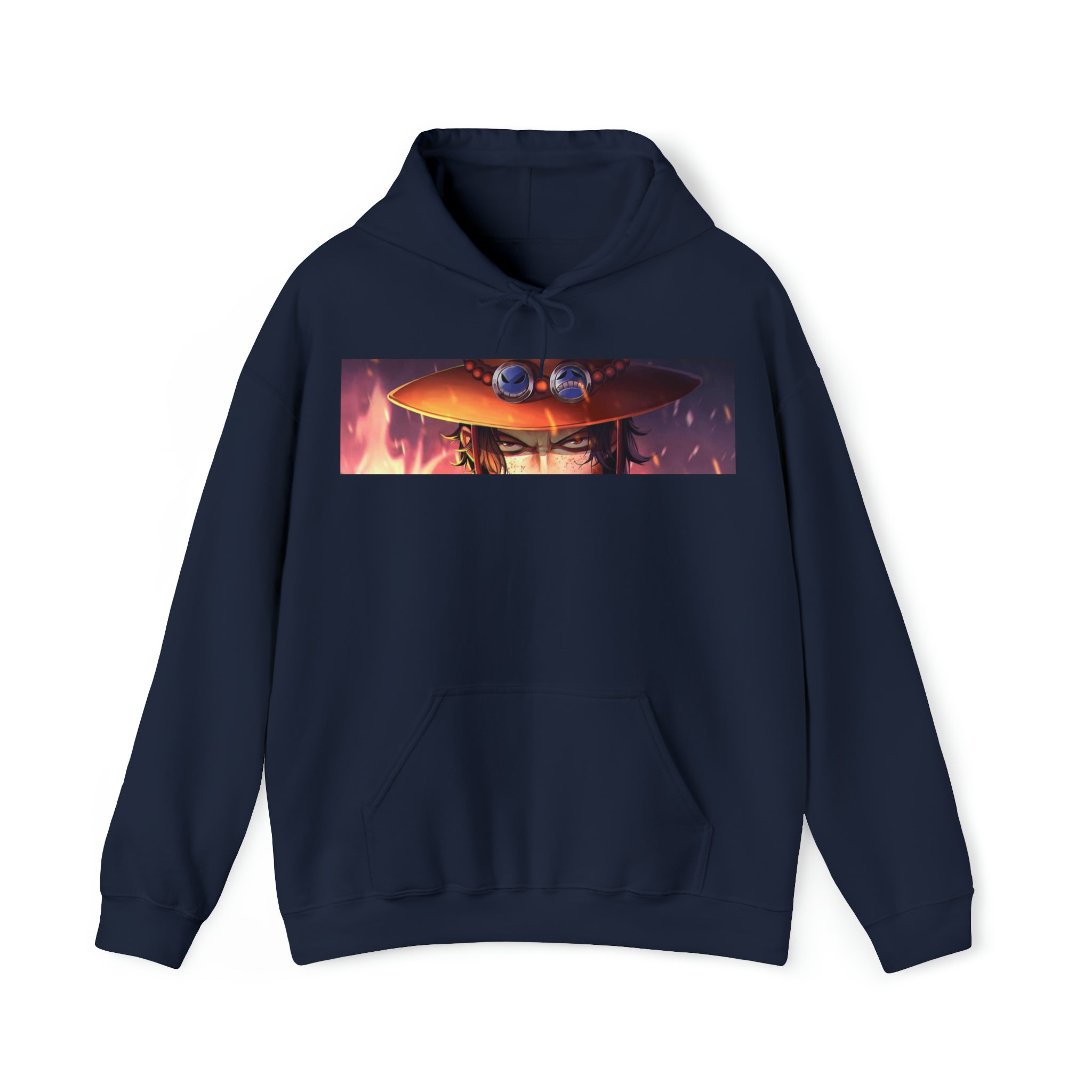 Fire Fist Ace Hoodie - OtakuSuppliers Fire Fist Ace Hoodie Navy / S