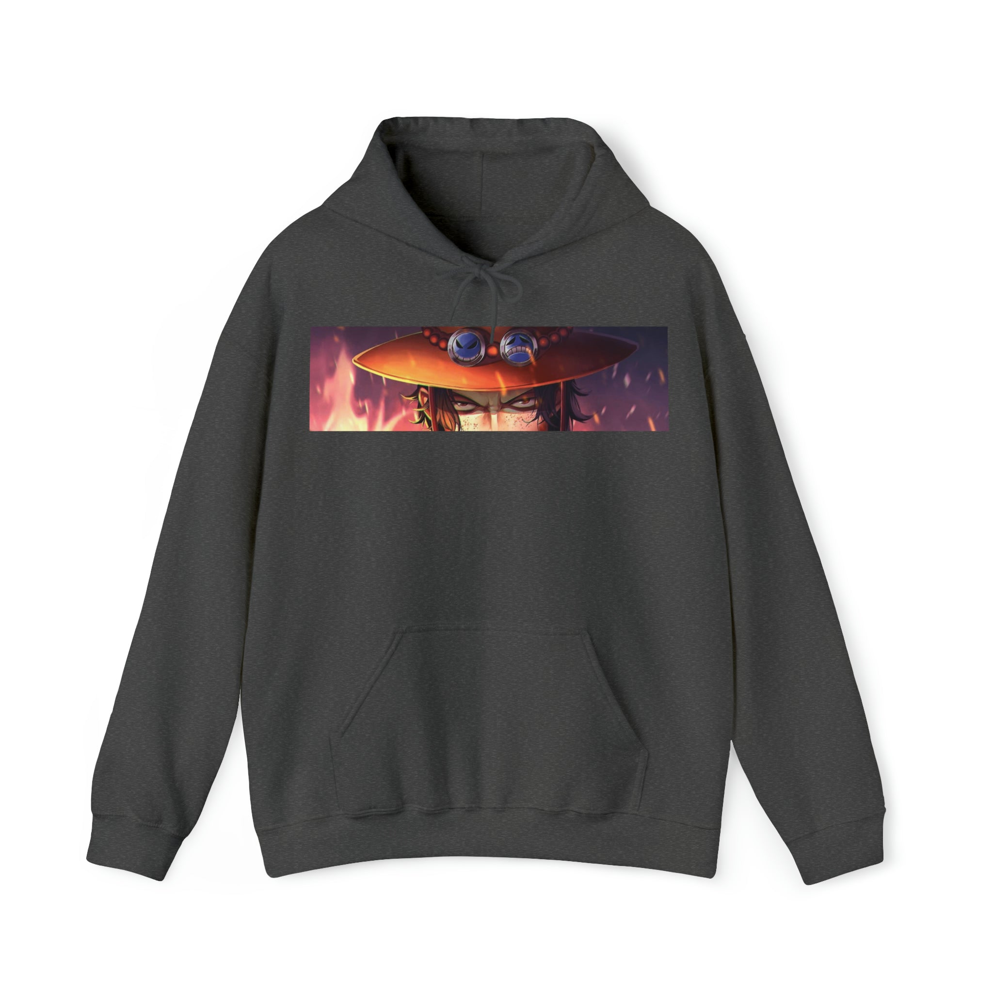 Fire Fist Ace Hoodie - OtakuSuppliers Fire Fist Ace Hoodie Dark Heather / S