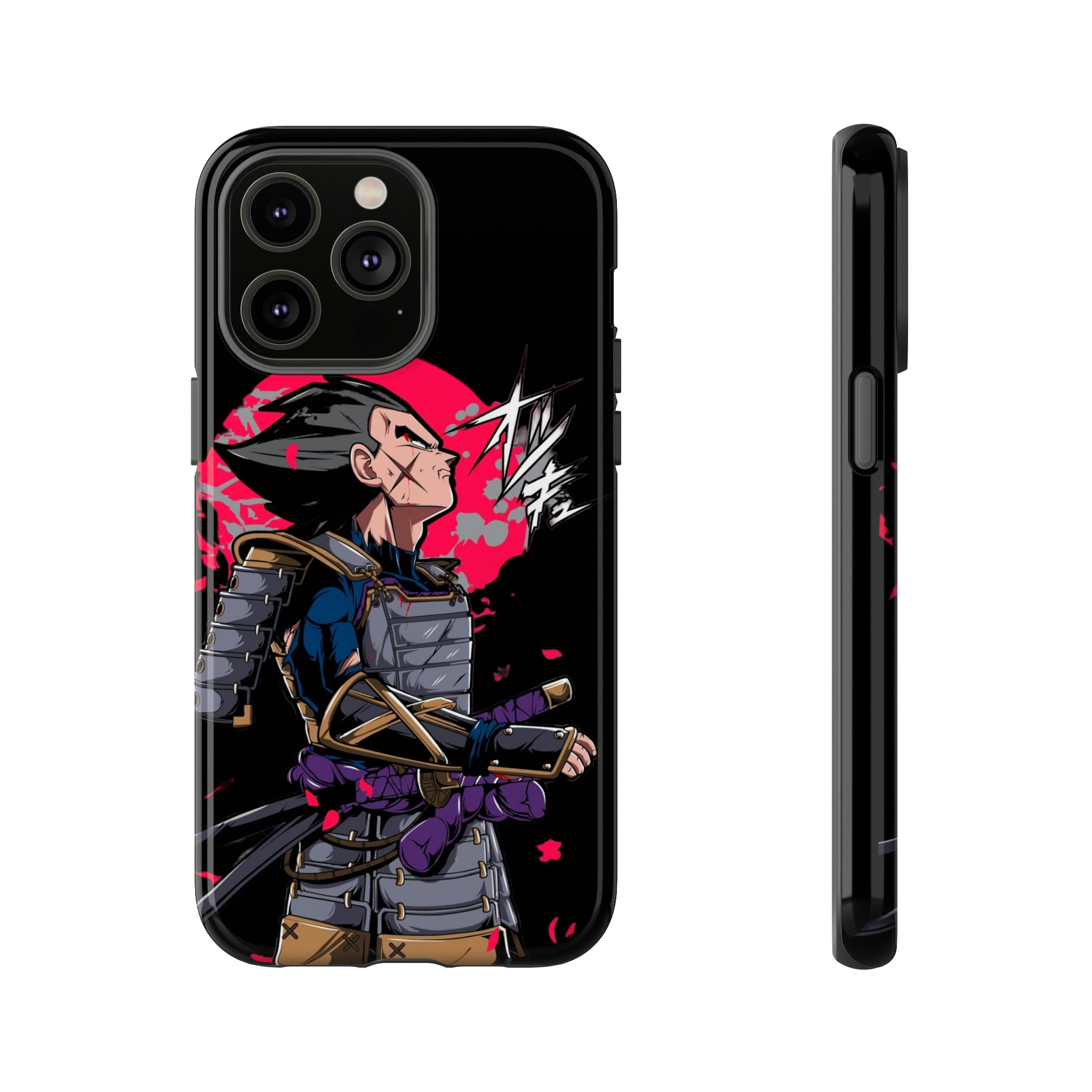 Samurai Vegeta Tough Phone Cases - OtakuSuppliers Samurai Vegeta Tough Phone Cases iPhone 14 Pro Max / Glossy