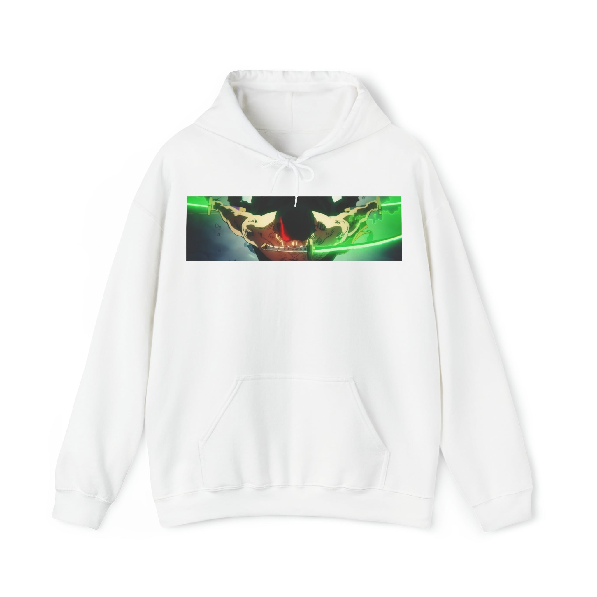 Zoro One Piece Hoodie - OtakuSuppliers Zoro One Piece Hoodie White / S