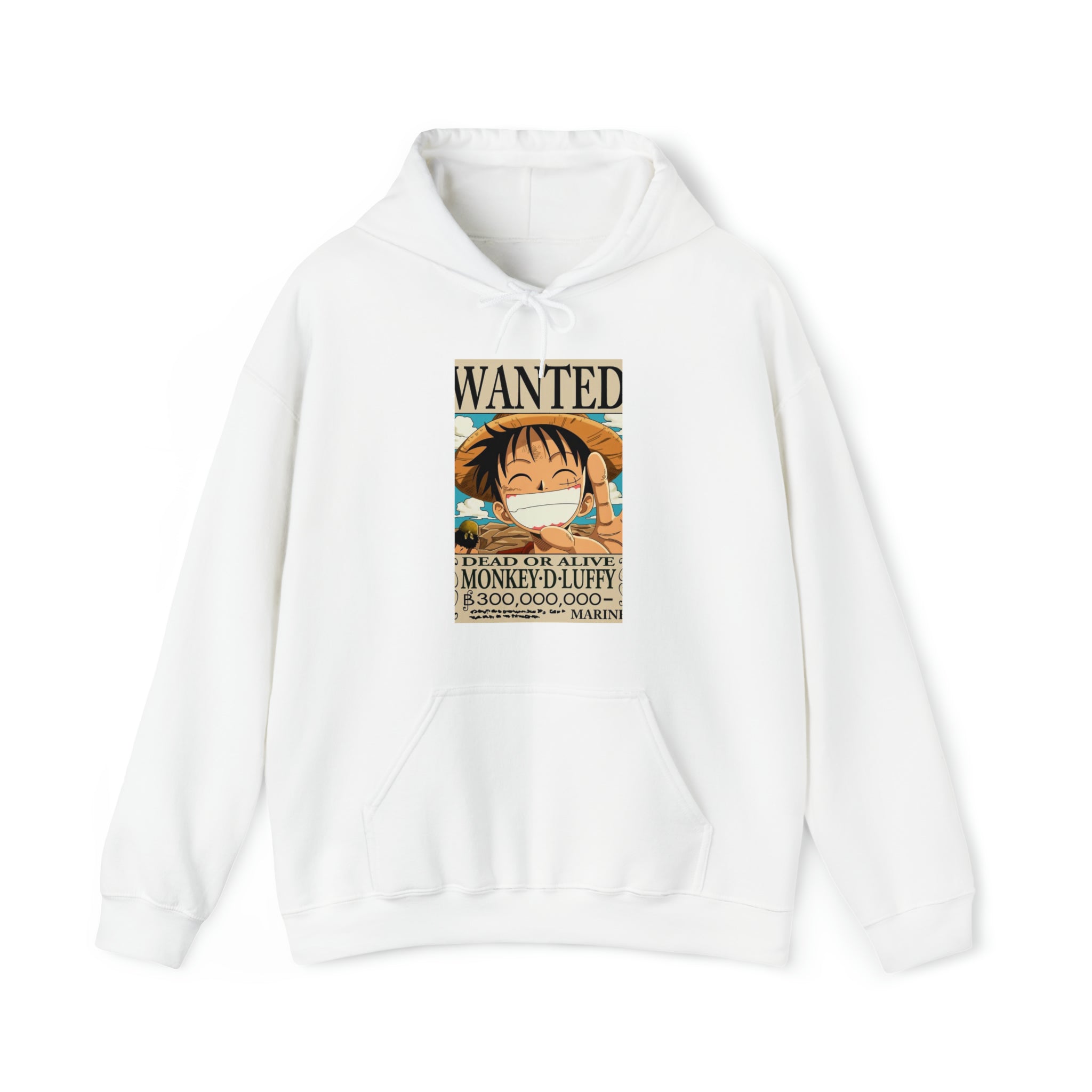 Luffy's Wanted Poster One Piece Hoodie - OtakuSuppliers