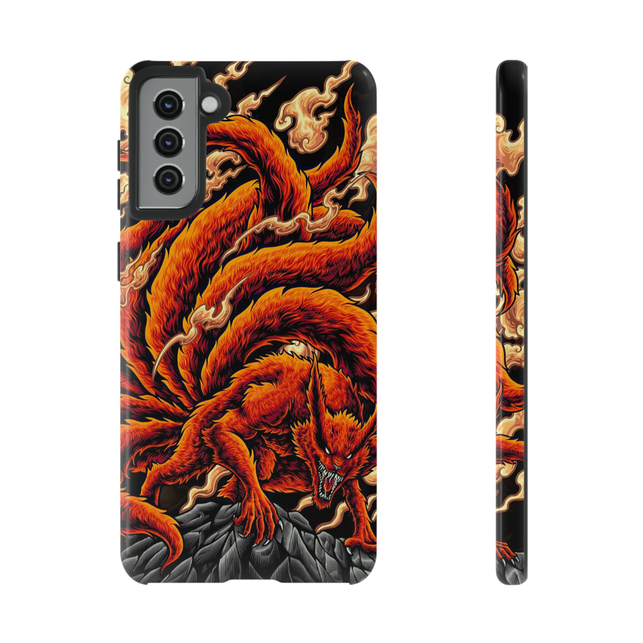 Kurama Naruto Tough Phone Cases - OtakuSuppliers Kurama Naruto Tough Phone Cases Samsung Galaxy S21 Plus / Glossy