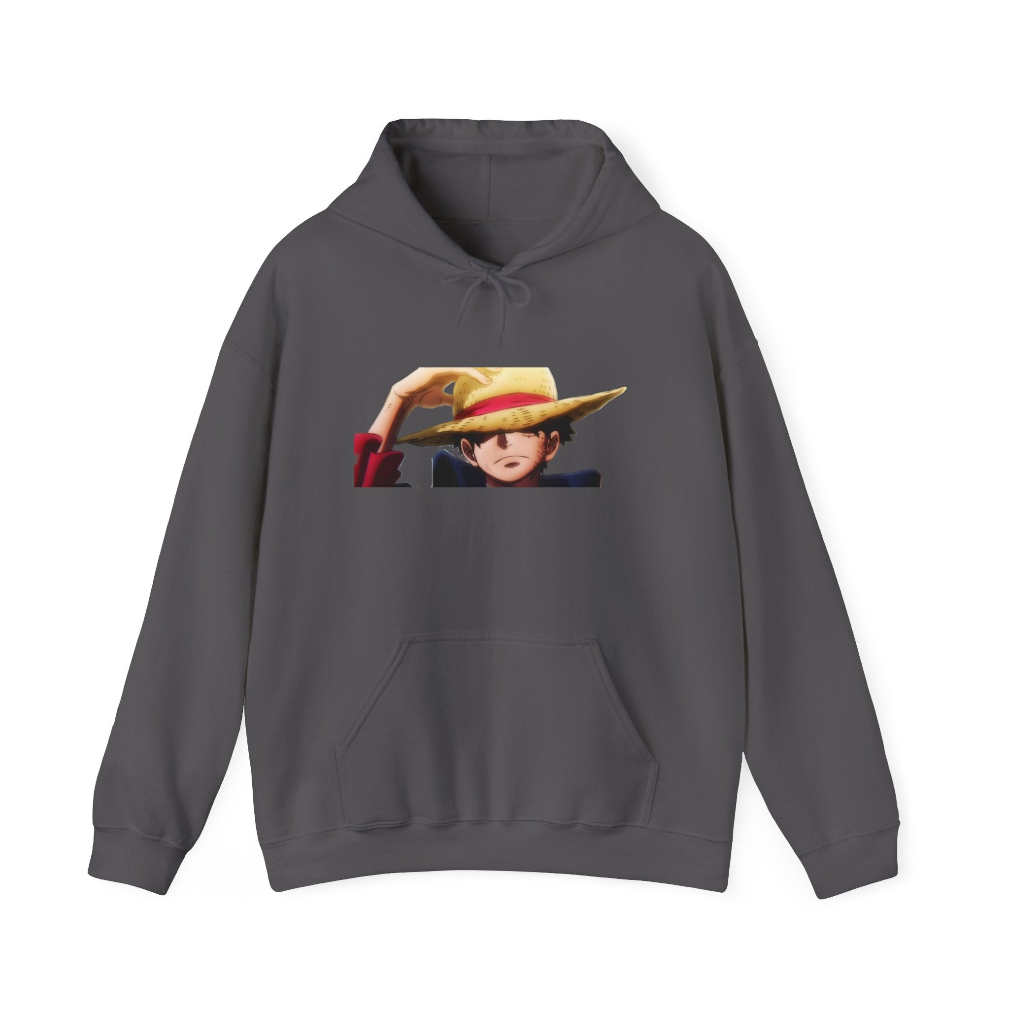 Luffy One Piece Hoodie - OtakuSuppliers Luffy One Piece Hoodie Charcoal / S