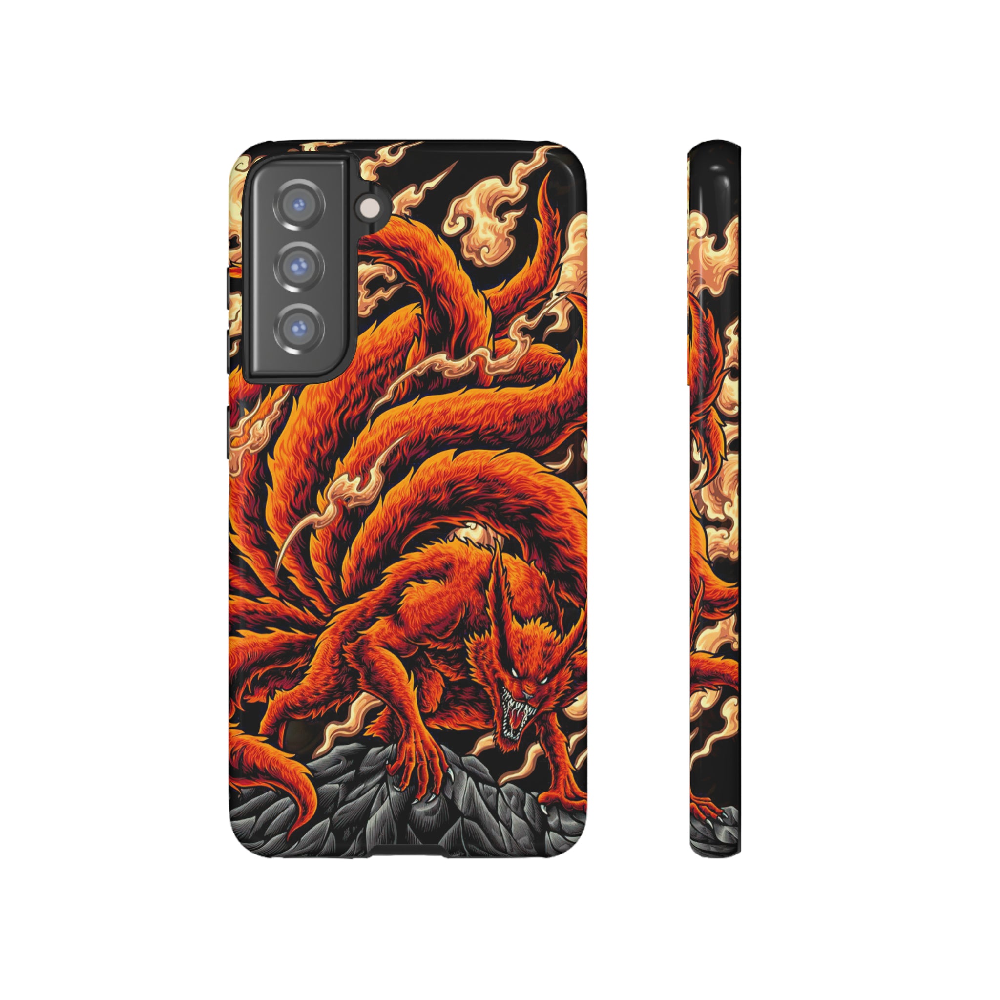 Kurama Naruto Tough Phone Cases - OtakuSuppliers Kurama Naruto Tough Phone Cases Samsung Galaxy S21 FE / Glossy