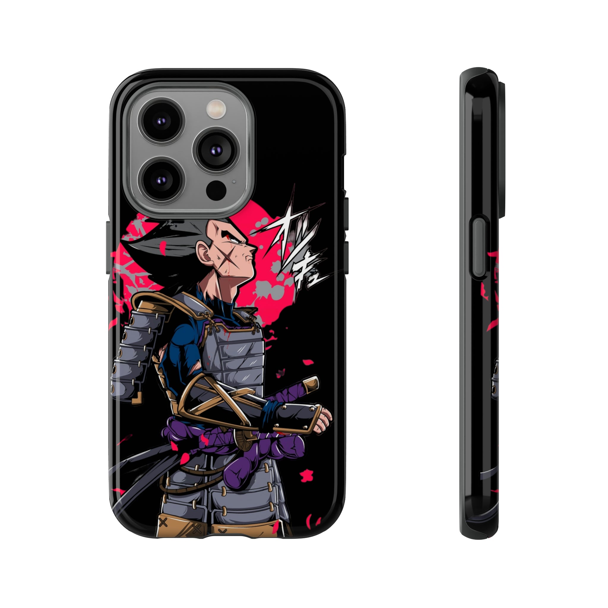 Samurai Vegeta Tough Phone Cases - OtakuSuppliers Samurai Vegeta Tough Phone Cases iPhone 14 Pro / Glossy