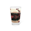 Mt. Fuji Cherry blossom Pint Glass, 16oz - OtakuSuppliers Mt. Fuji Cherry blossom Pint Glass, 16oz 16oz