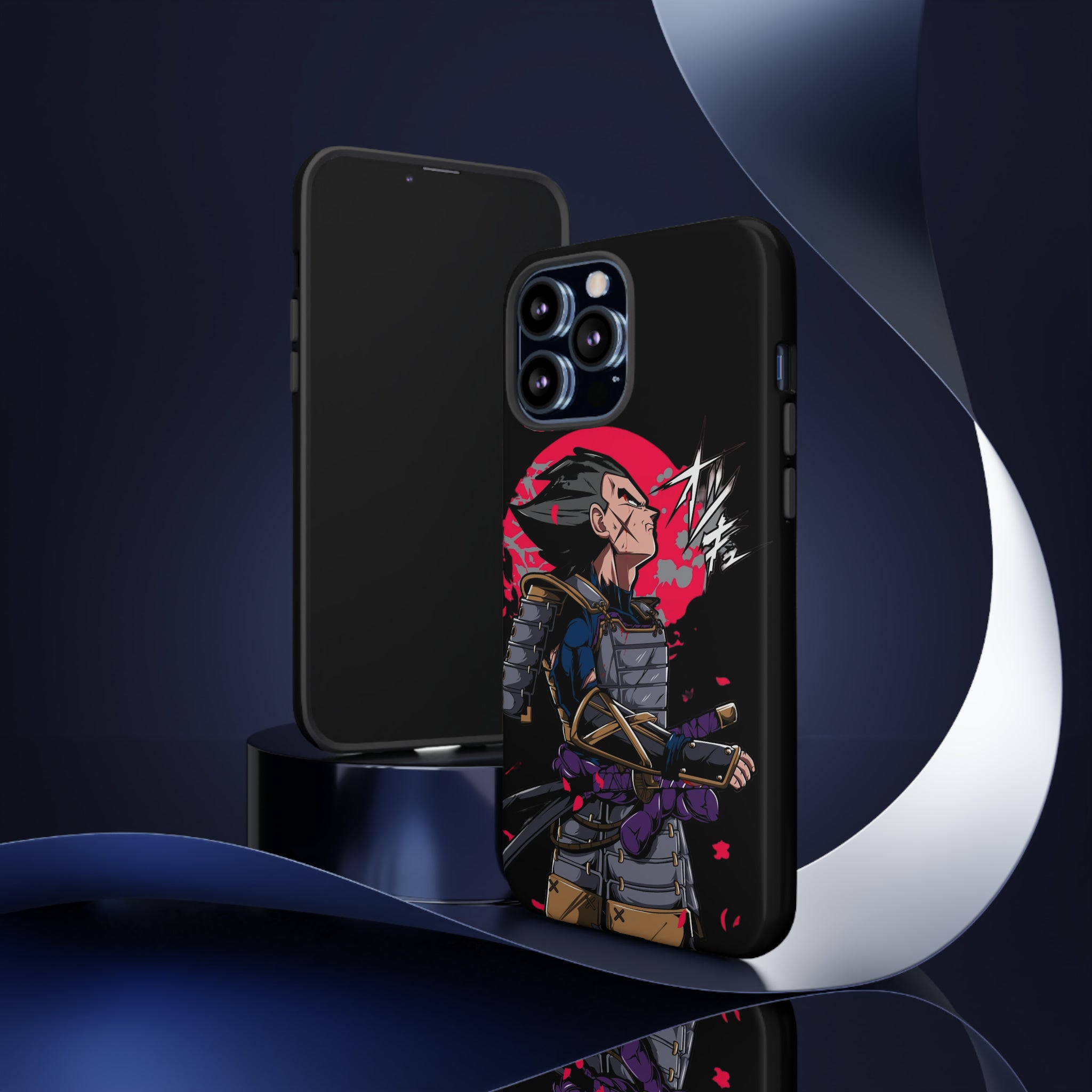 Samurai Vegeta Tough Phone Cases - OtakuSuppliers Samurai Vegeta Tough Phone Cases