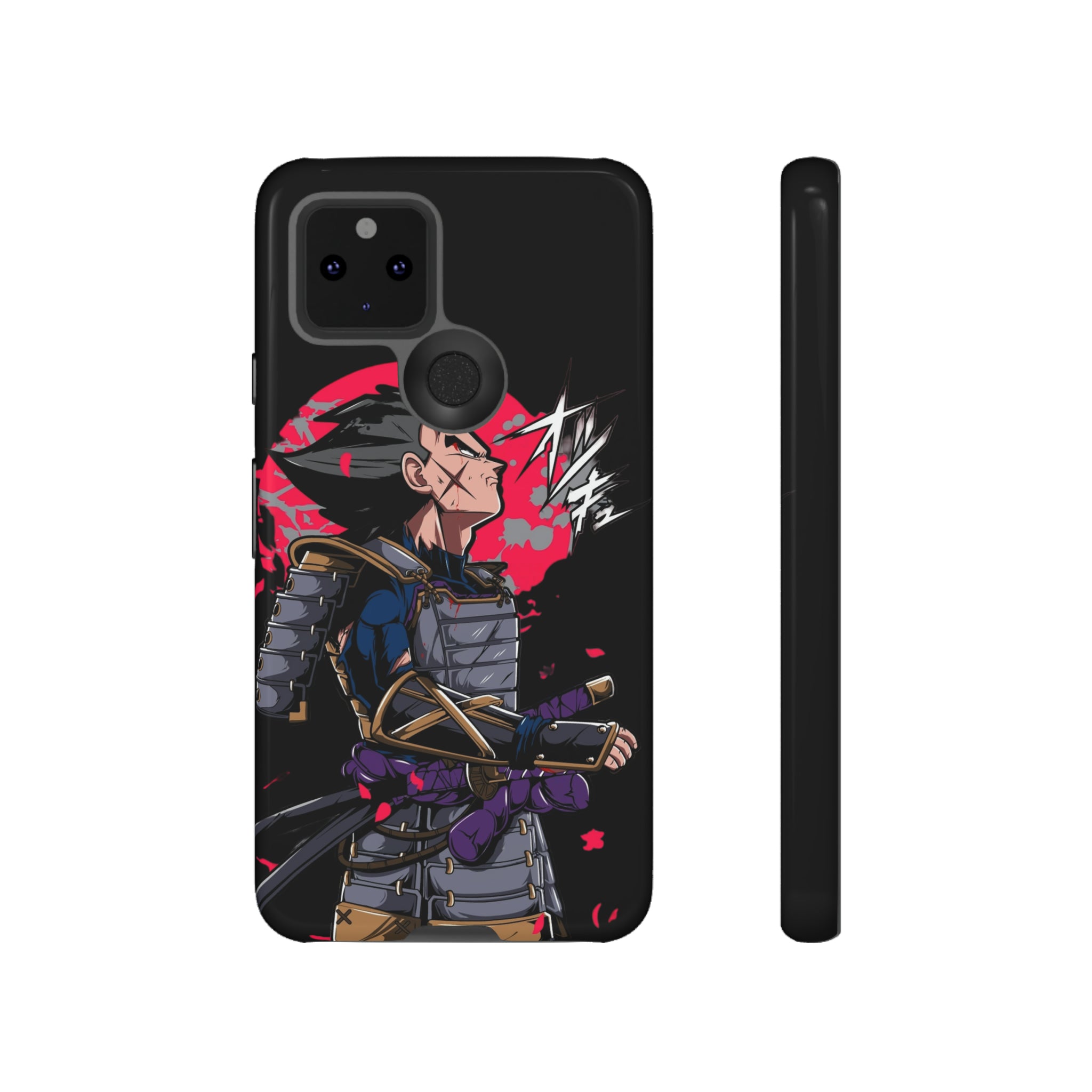 Samurai Vegeta Tough Phone Cases - OtakuSuppliers Samurai Vegeta Tough Phone Cases Google Pixel 5 5G / Glossy