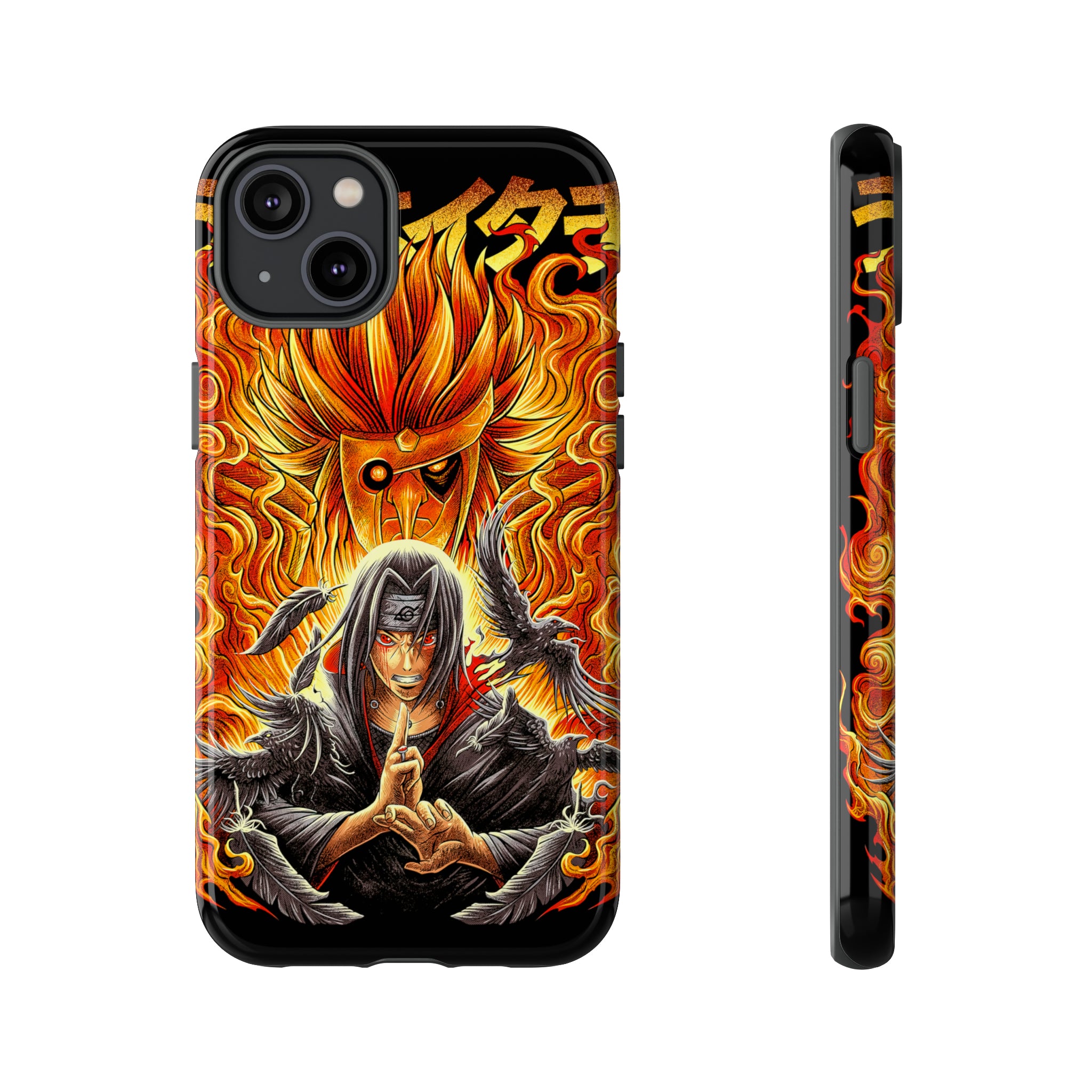 Itachi Uchia Tough Phone Cases - OtakuSuppliers Itachi Uchia Tough Phone Cases iPhone 14 Plus / Glossy