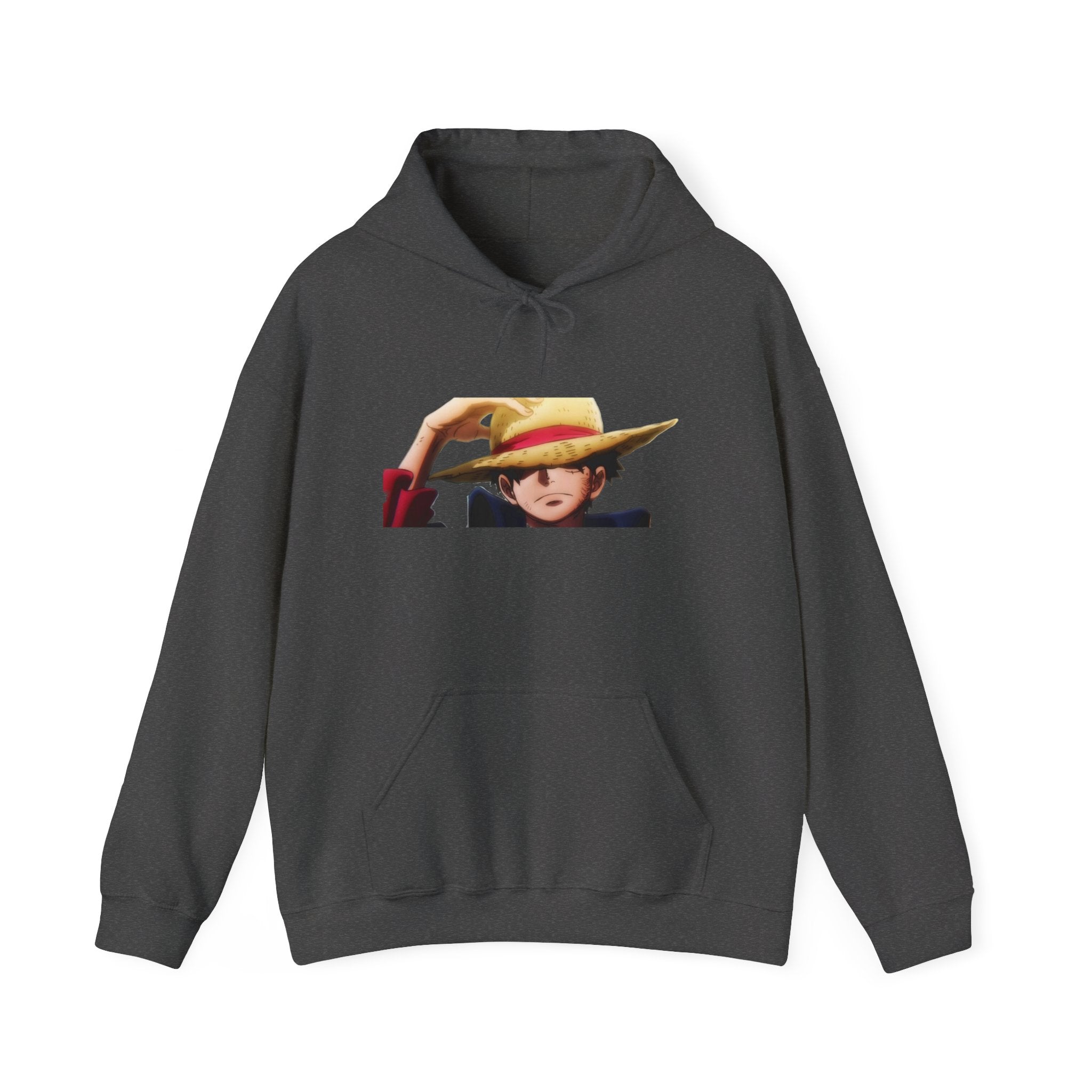 Luffy One Piece Hoodie - OtakuSuppliers Luffy One Piece Hoodie Dark Heather / S