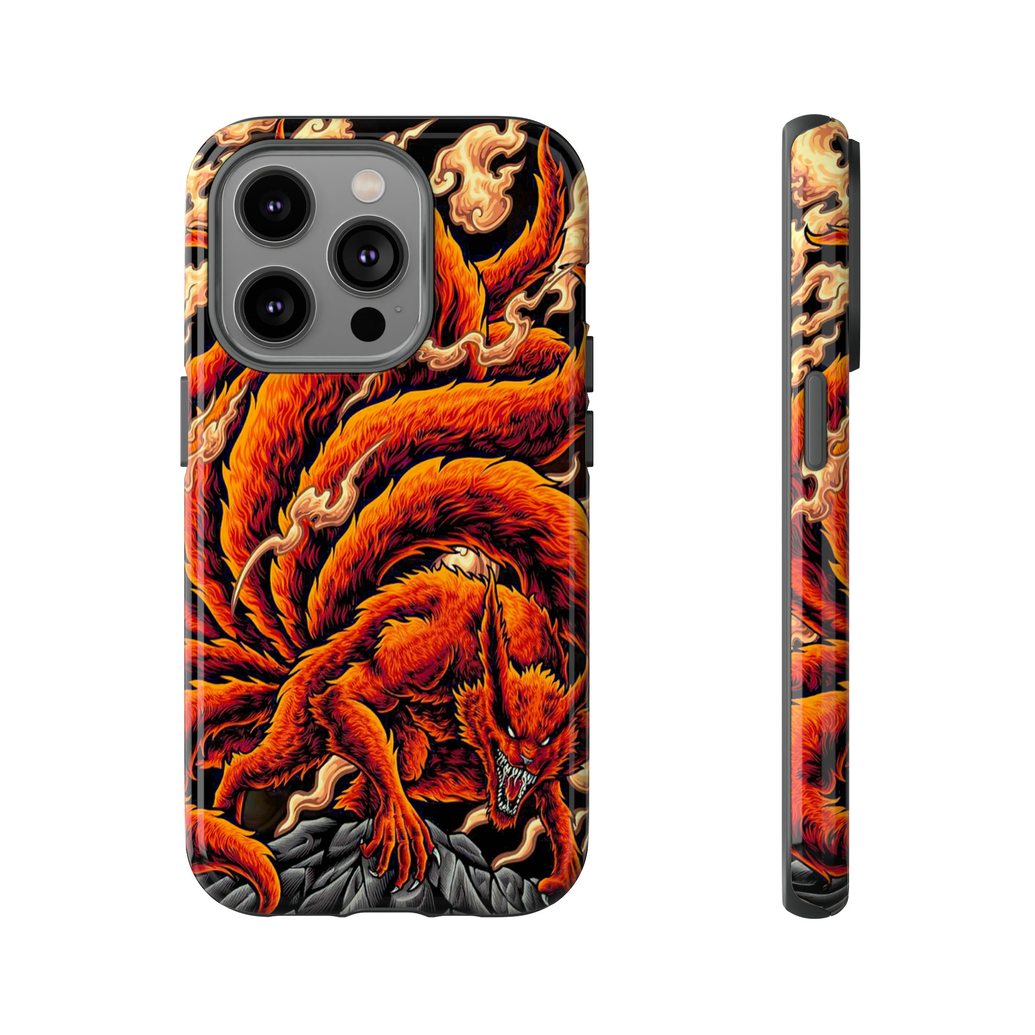 Kurama Naruto Tough Phone Cases - OtakuSuppliers Kurama Naruto Tough Phone Cases iPhone 14 Pro / Glossy