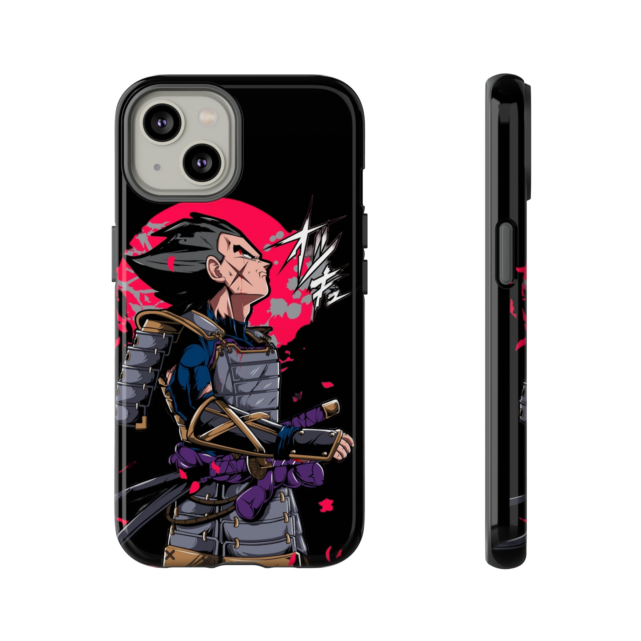 Samurai Vegeta Tough Phone Cases - OtakuSuppliers Samurai Vegeta Tough Phone Cases iPhone 14 / Glossy