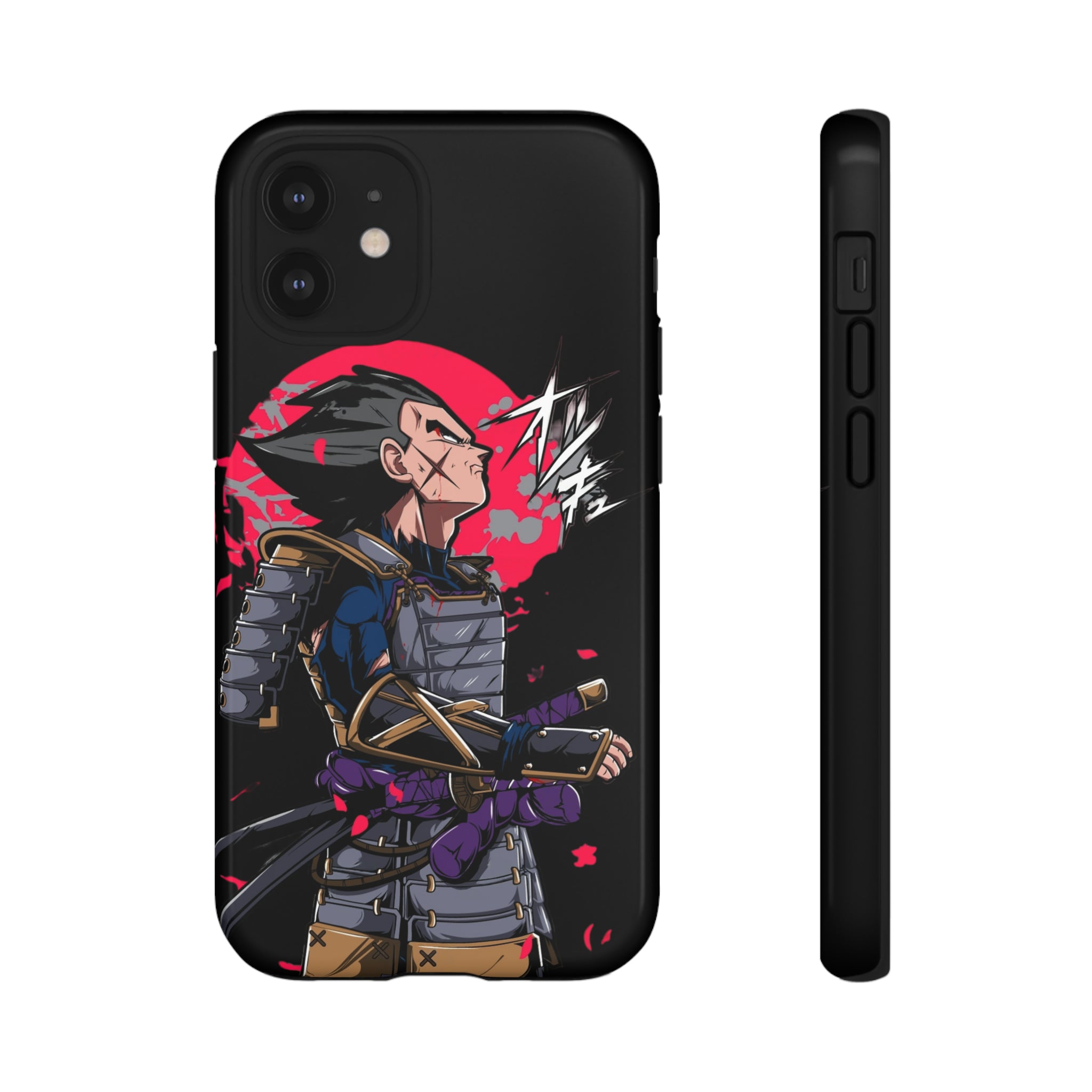 Samurai Vegeta Tough Phone Cases - OtakuSuppliers Samurai Vegeta Tough Phone Cases iPhone 12 Mini / Glossy