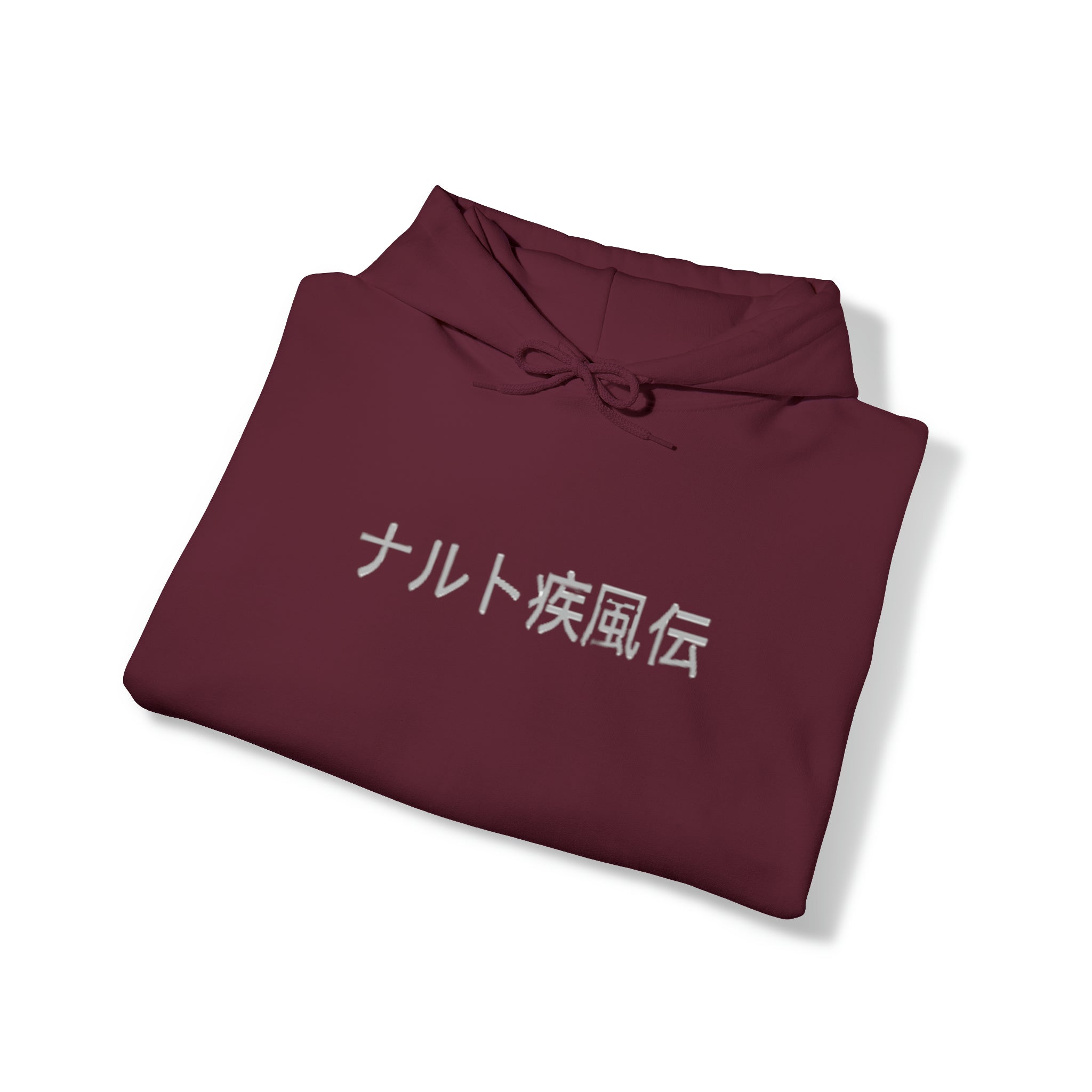 Naruto Uzamaki Hoodie In Kanji - OtakuSuppliers Naruto Uzamaki Hoodie In Kanji Maroon / S