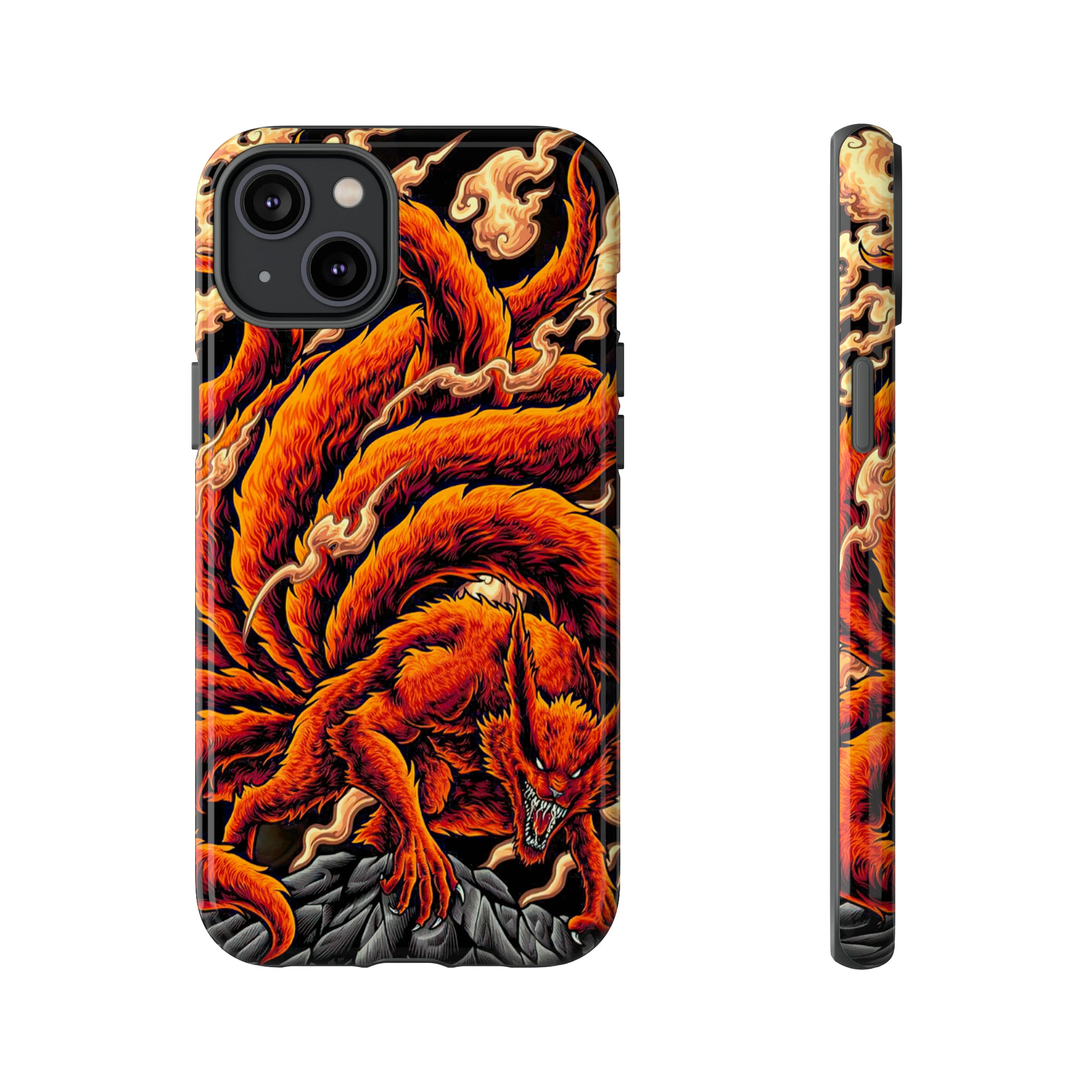 Kurama Naruto Tough Phone Cases - OtakuSuppliers Kurama Naruto Tough Phone Cases iPhone 14 Plus / Glossy