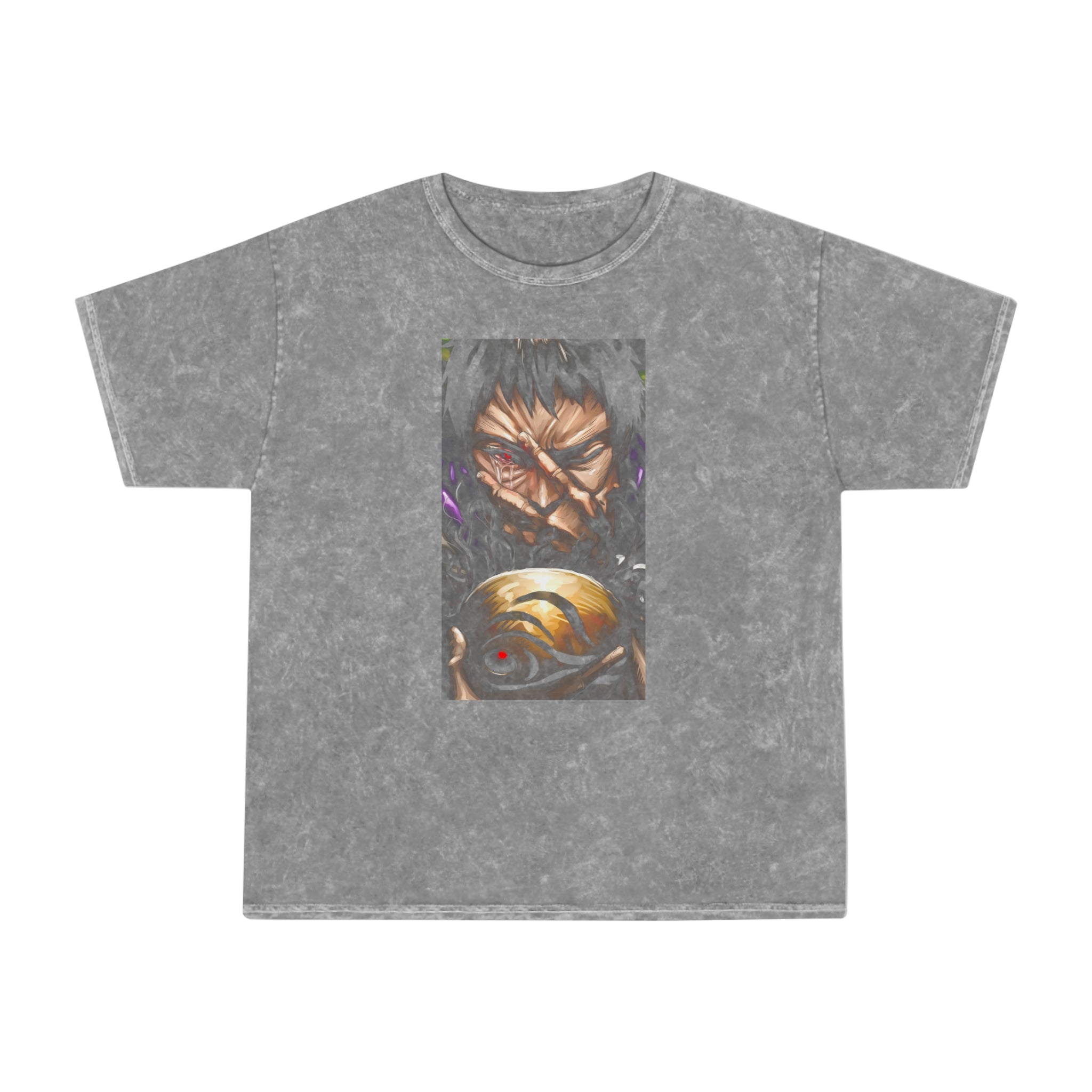 Obito's Tears Mineral Wash Naruto T-Shirt - OtakuSuppliers Obito's Tears Mineral Wash Naruto T-Shirt Mineral Grey / S